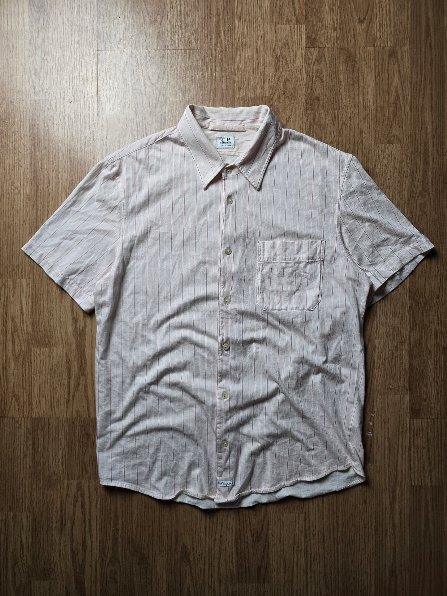 C.P. Company SS04 Pinstripe Cotton Shirt (M)