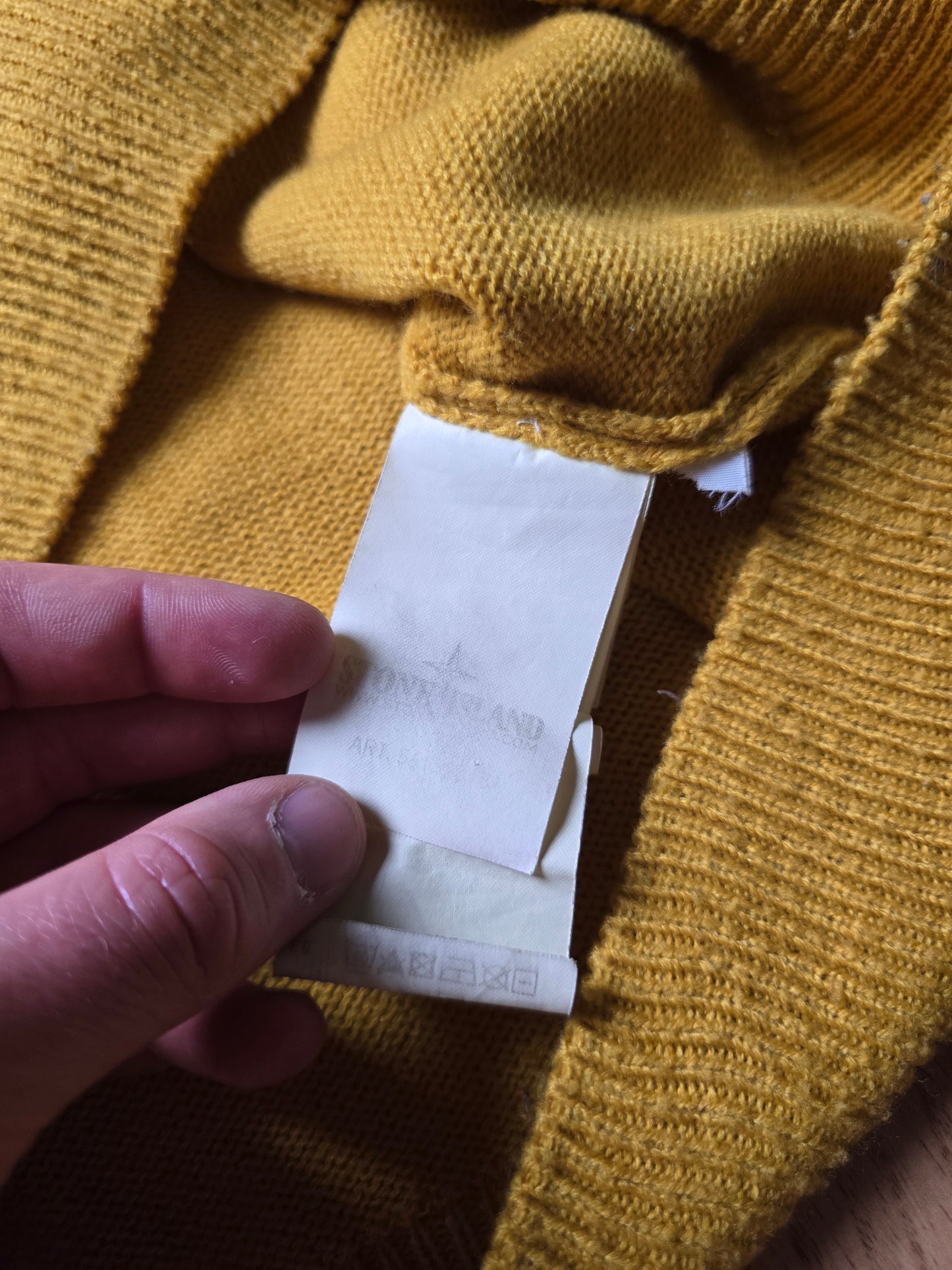 Vintage Stone Island 1/4 Button Knit Sweater (M)