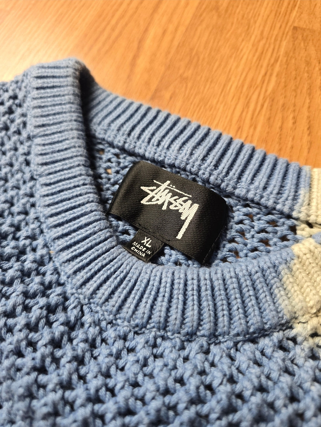 Stussy Pigment Dyed Loose Gauge Knit Sweater (L)