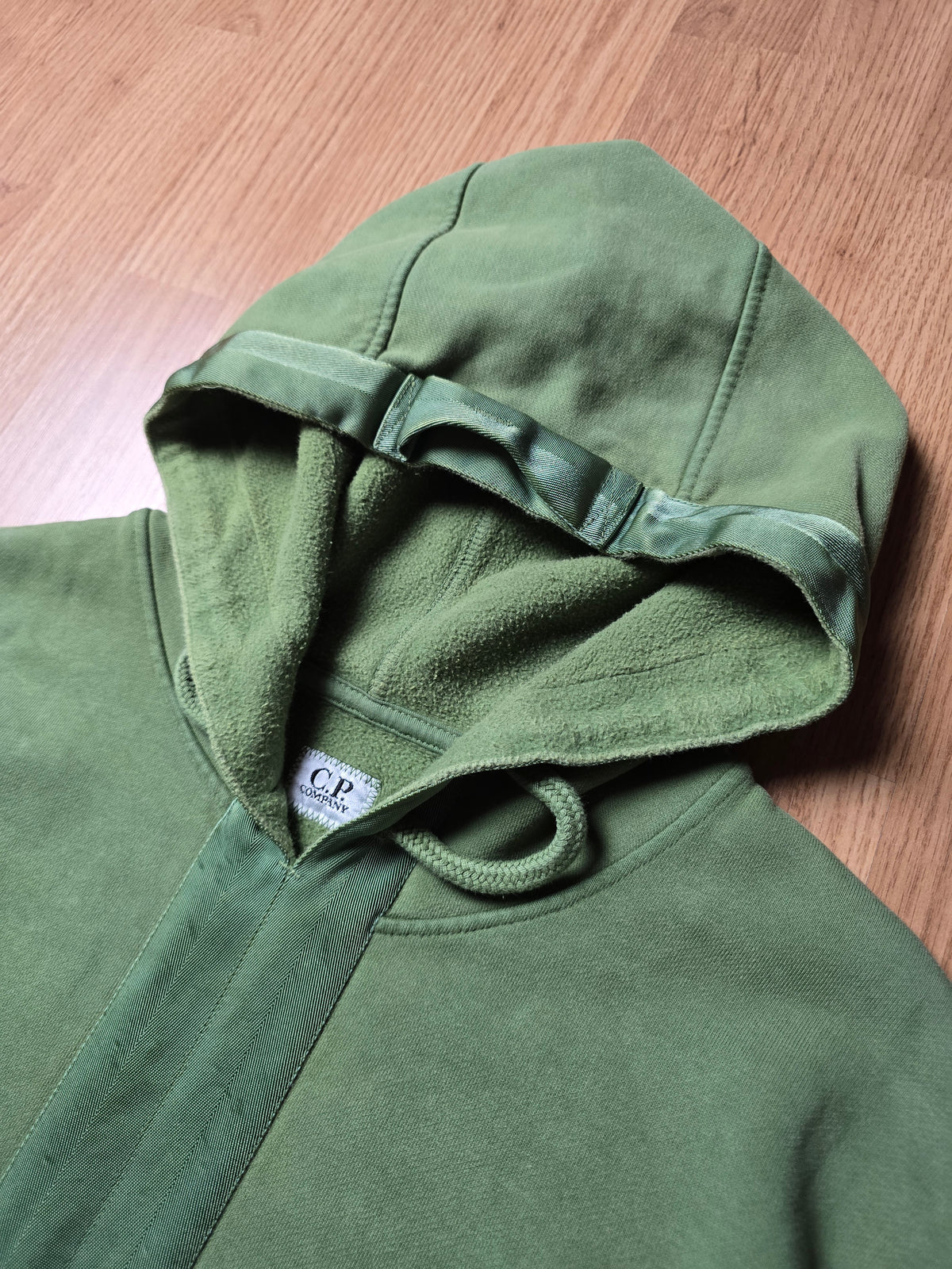 C.P. Company Technical Embroidered Spellout Hoodie (L)