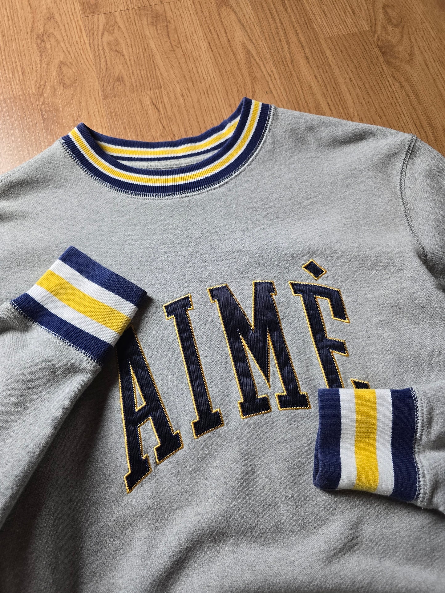 Aime Leon Dore Terry Collegiate Crewneck Sweatshirt (M)