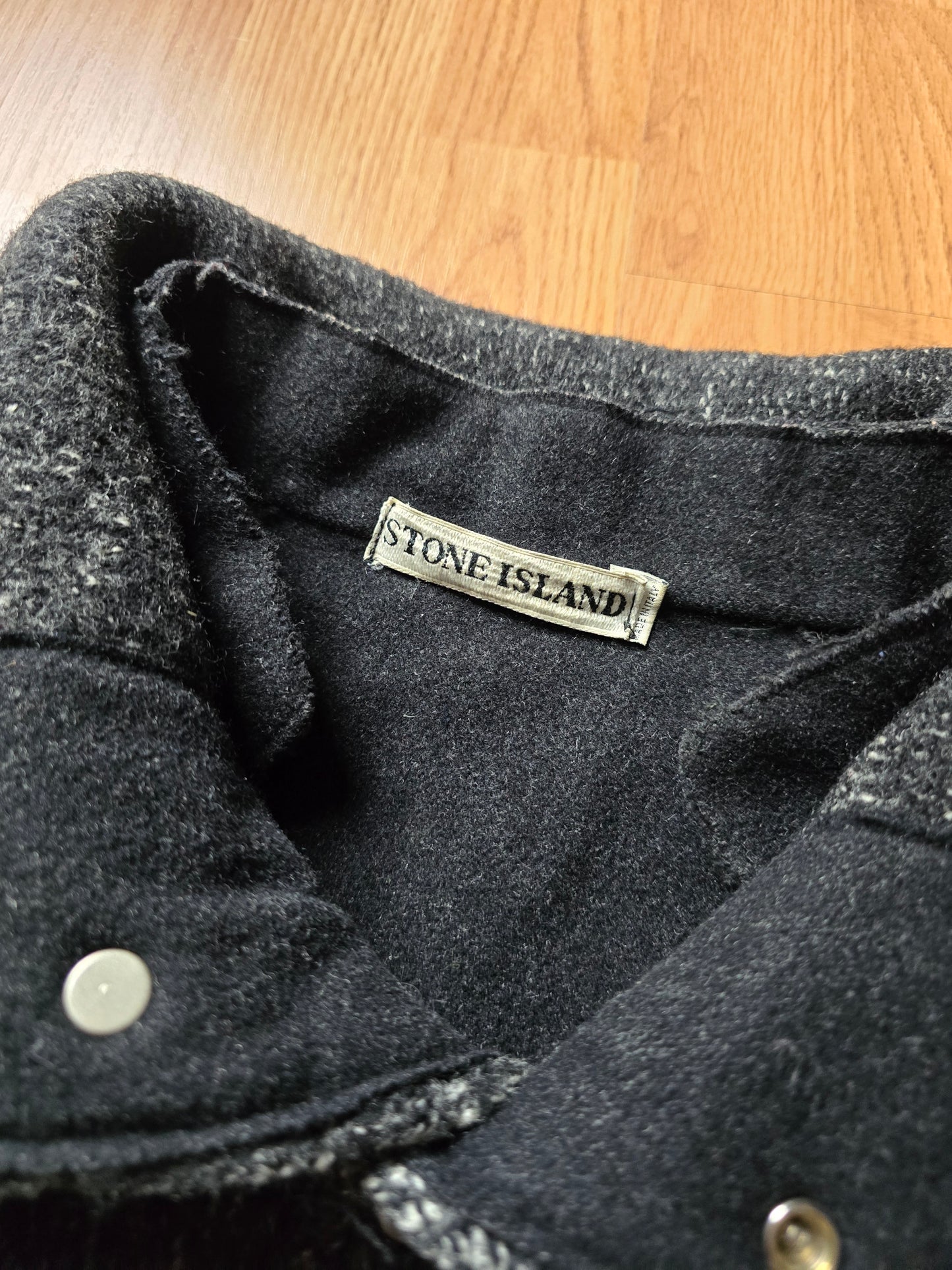 RARE Stone Island AW99 Heavyweight Wool Coat With Removable Dutch Rope Liner (XL)