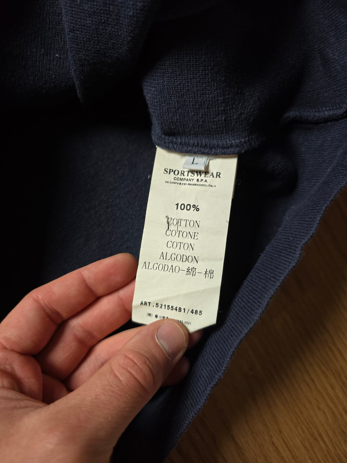 Vintage Stone Island Cotton Zip Jumper (M)