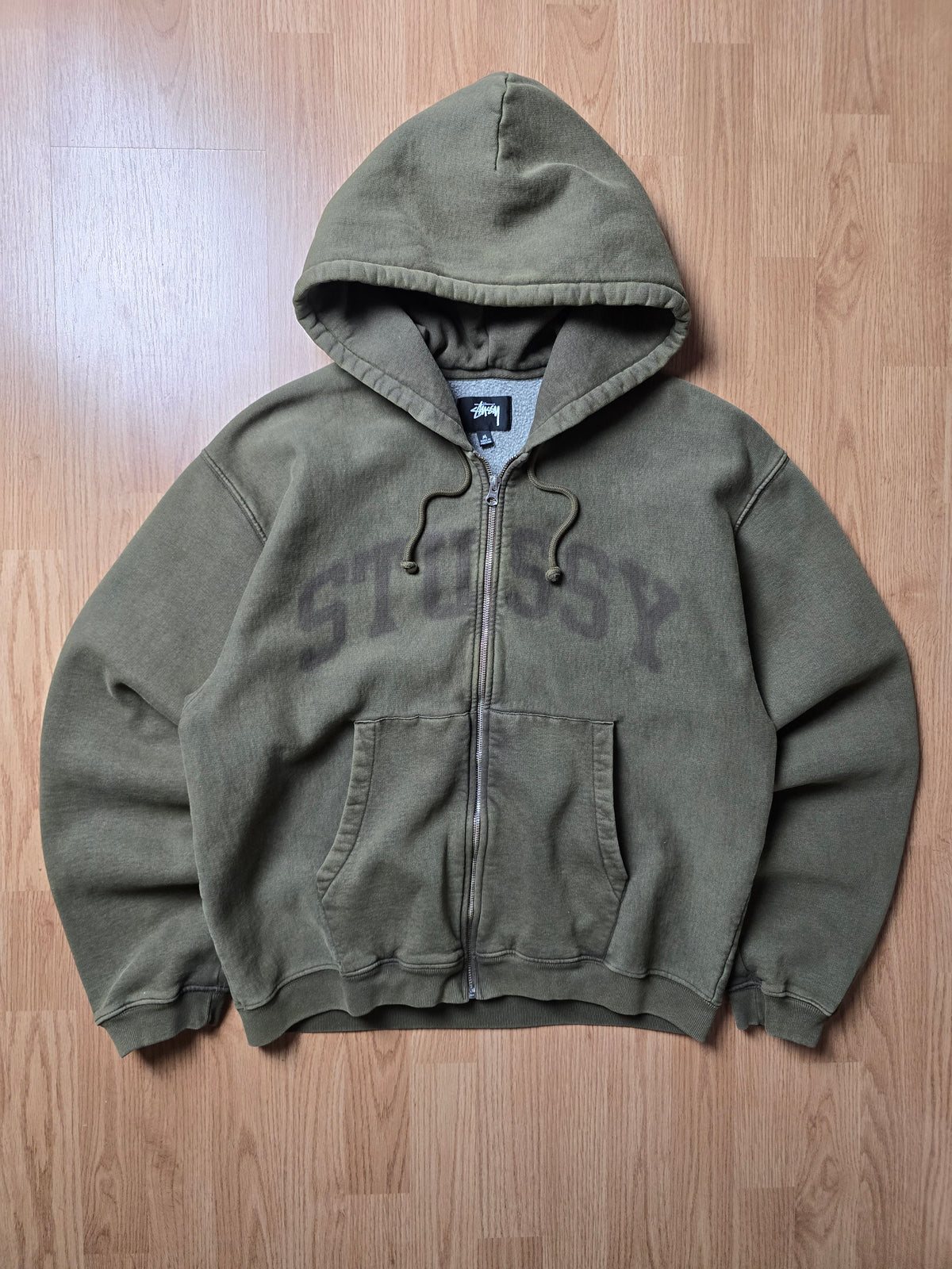 Stussy Faded Graphic Zip Hoodie (M)