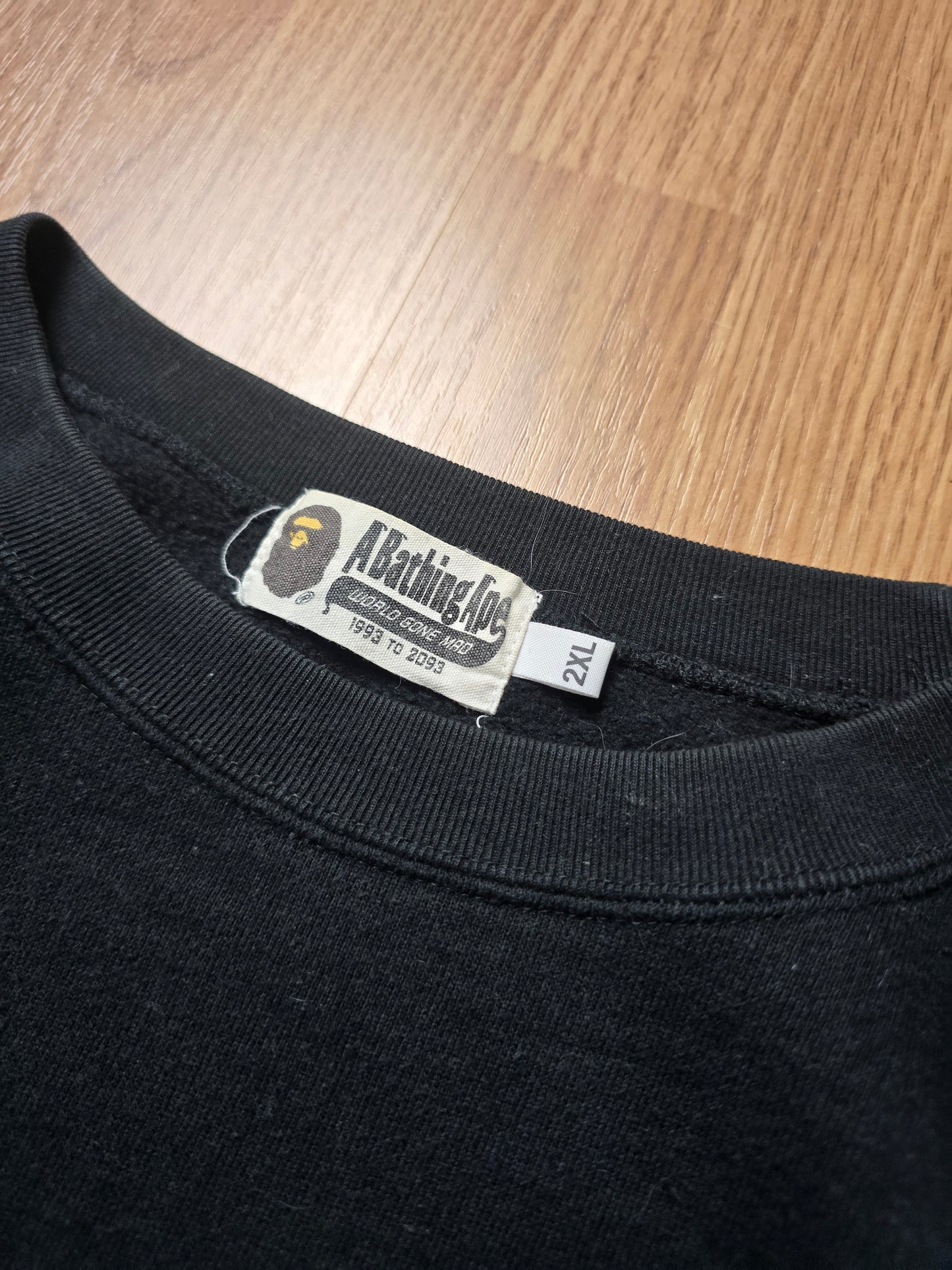BAPE WGM Shark Emblem Crewneck Sweatshirt (XL/XXL)