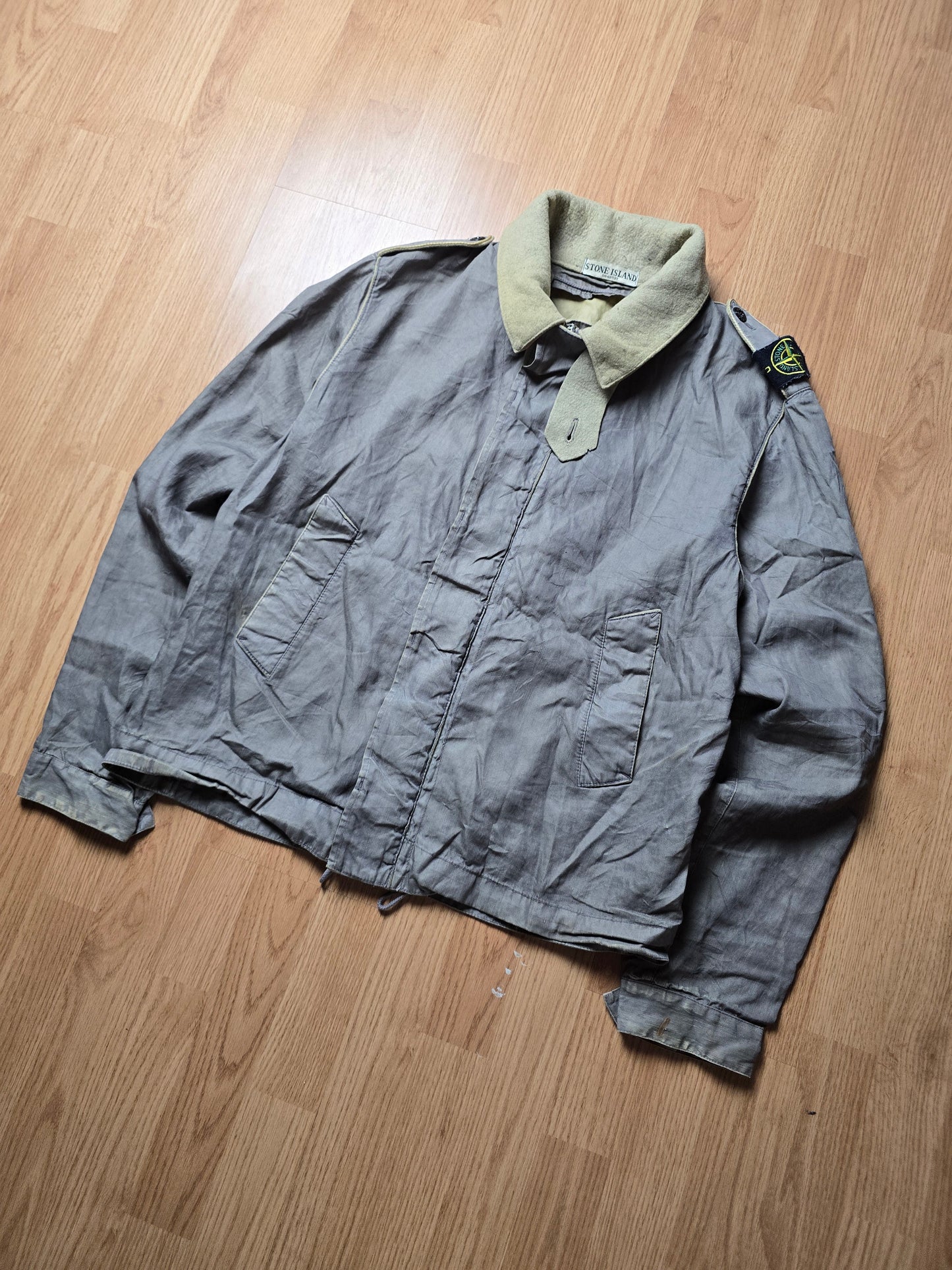 Stone Island AW06 Spalmatura Coated Lino Mix Dutch Rope Jacket (L/M)