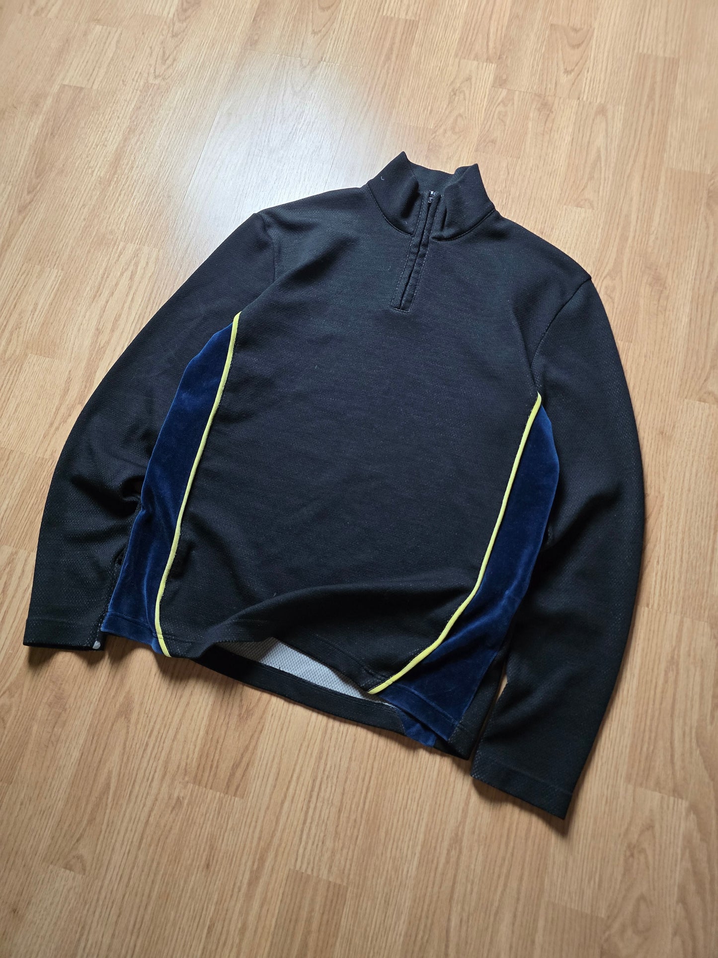 RARE Comme Des Garcons Shirt Wool Blend 1/4 Zip Mesh Pullover (M)