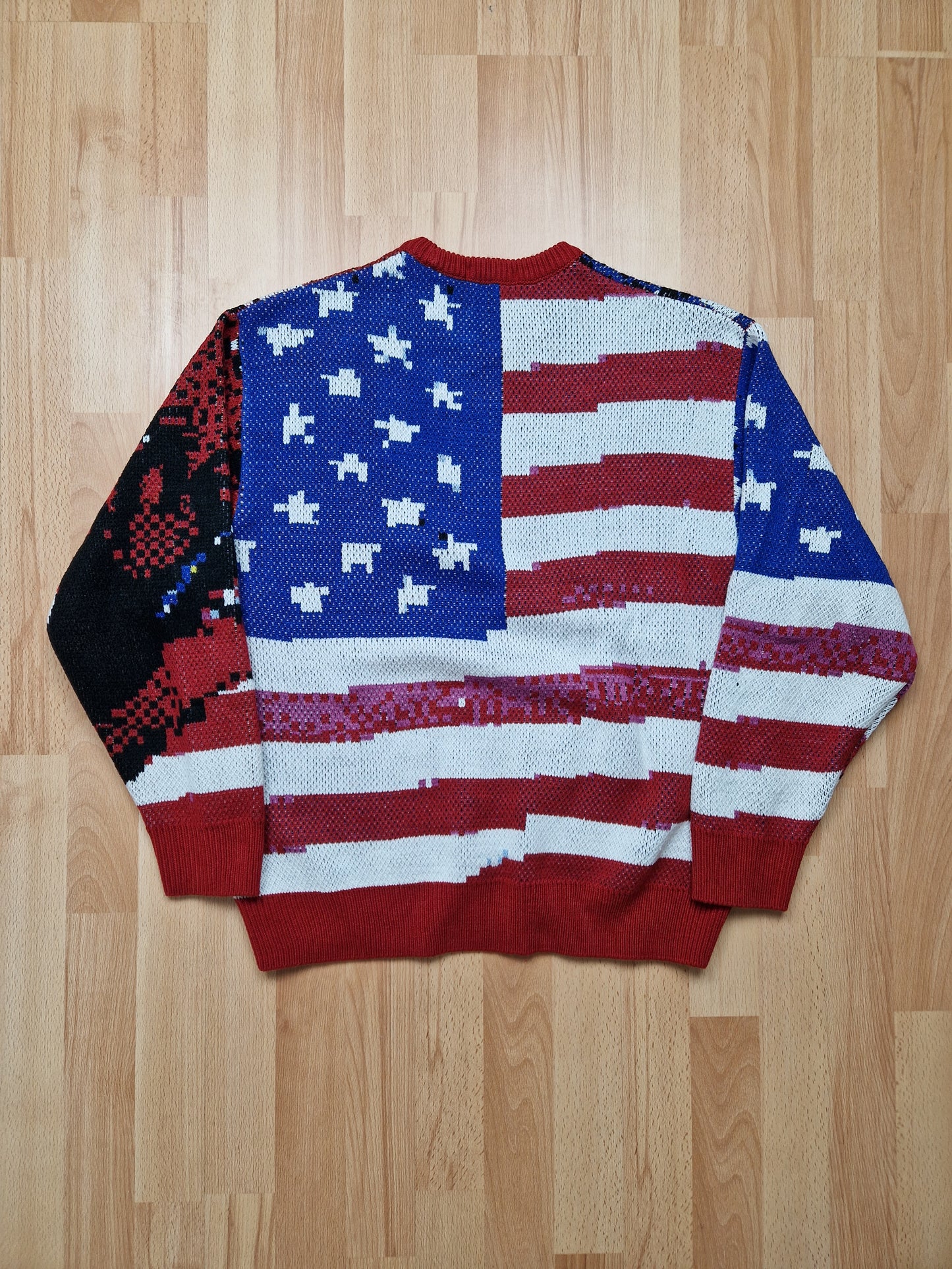 RARE Supreme Digital Flag Knit Sweater (M)