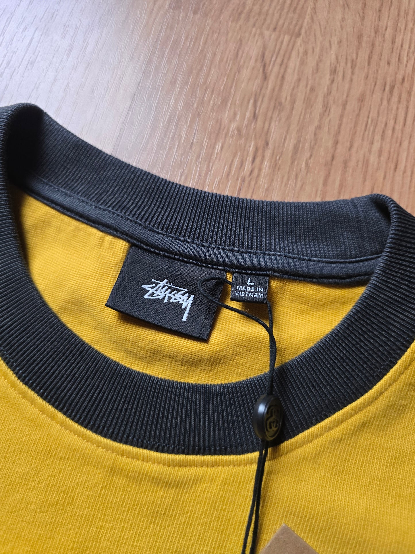 Stussy Heavy Jersey Crew Ringer T-shirt (L)