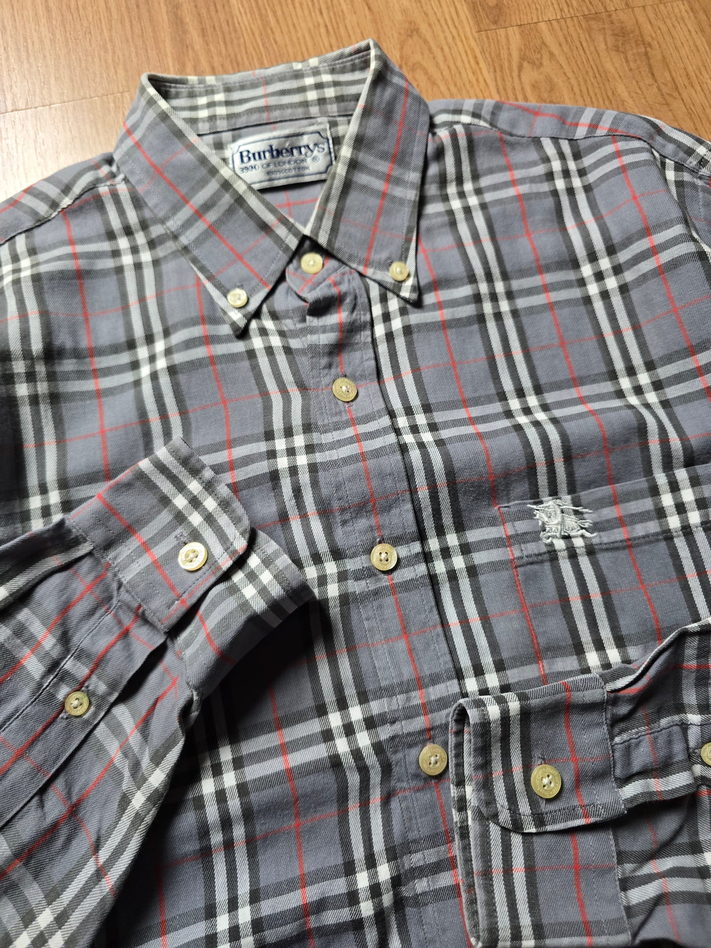 Vintage Burberry LS Nova Check Flannel Shirt (M)
