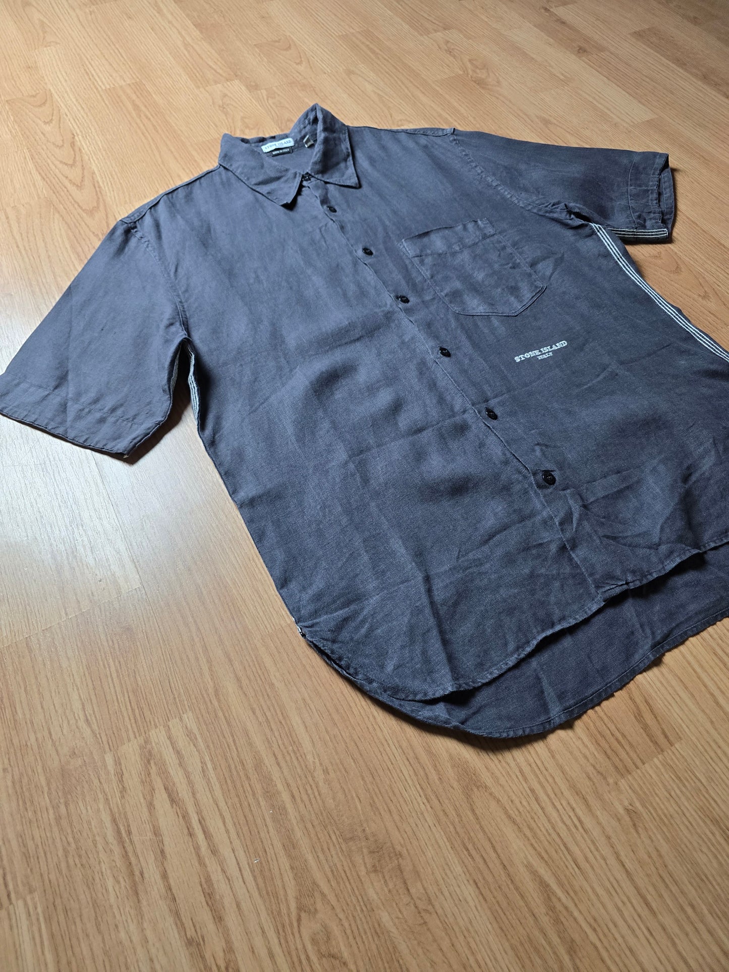 Vintage Stone Island Linen/Lino Flax SS Button Shirt (M/L)