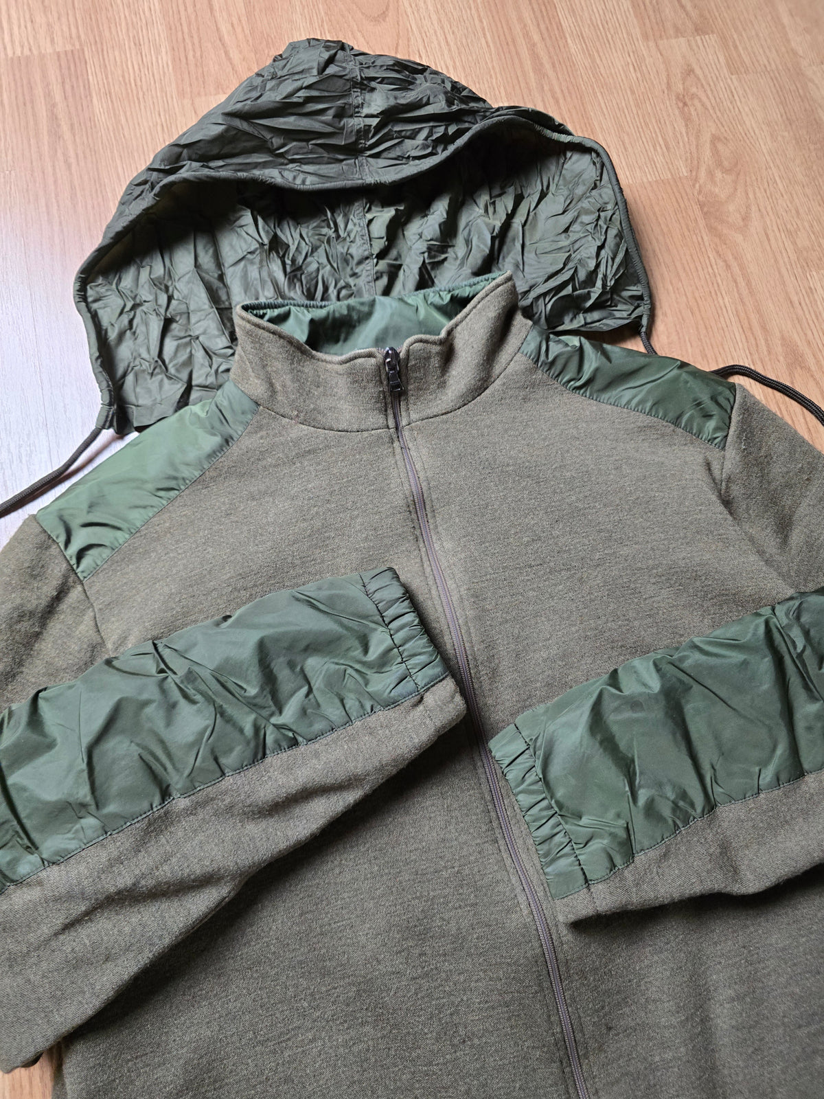 Prada Padded Wool & Nylon Reversible Hybrid Jacket (M)