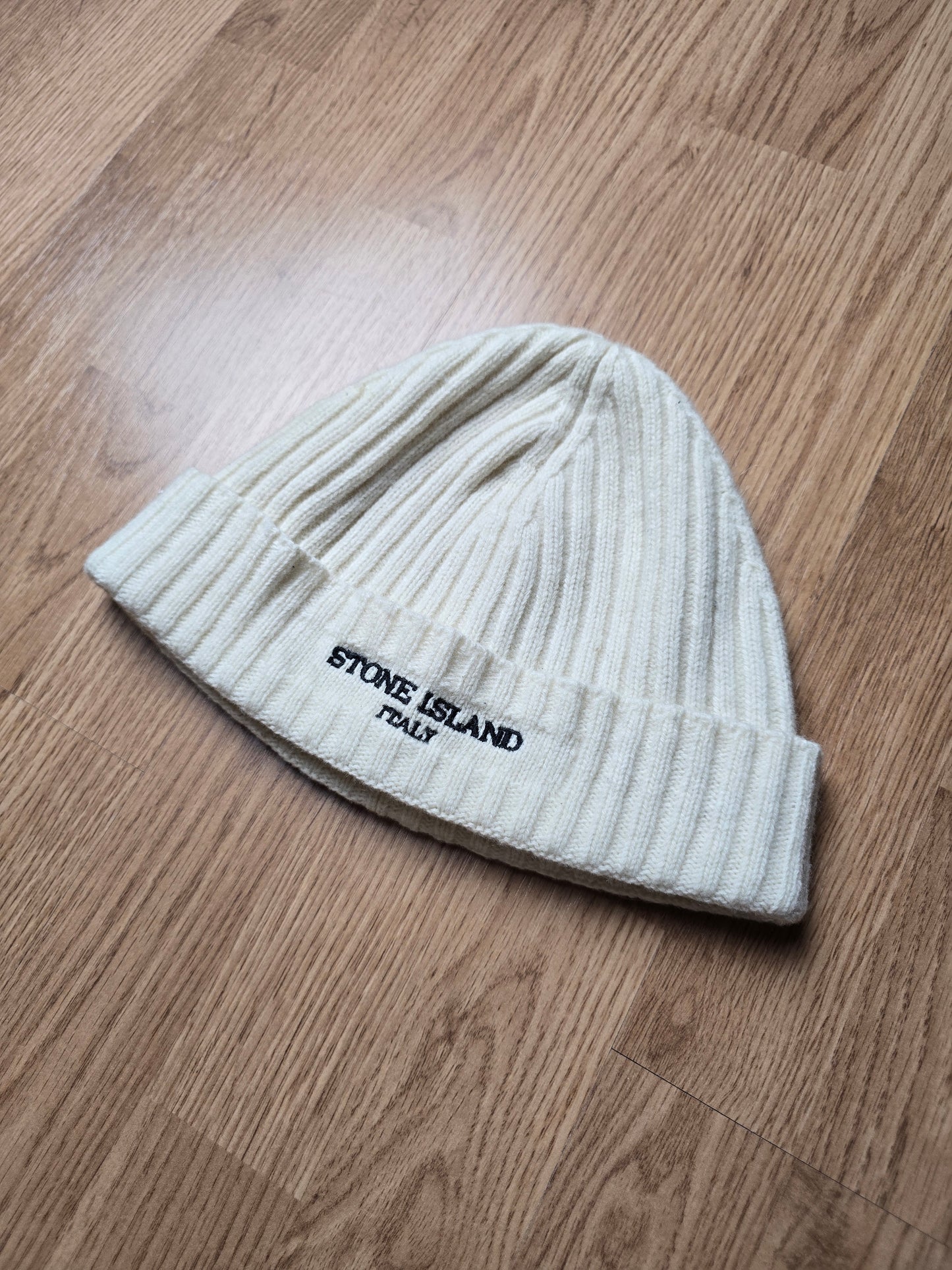 Stone Island 00s Ribbed Wool Beanie