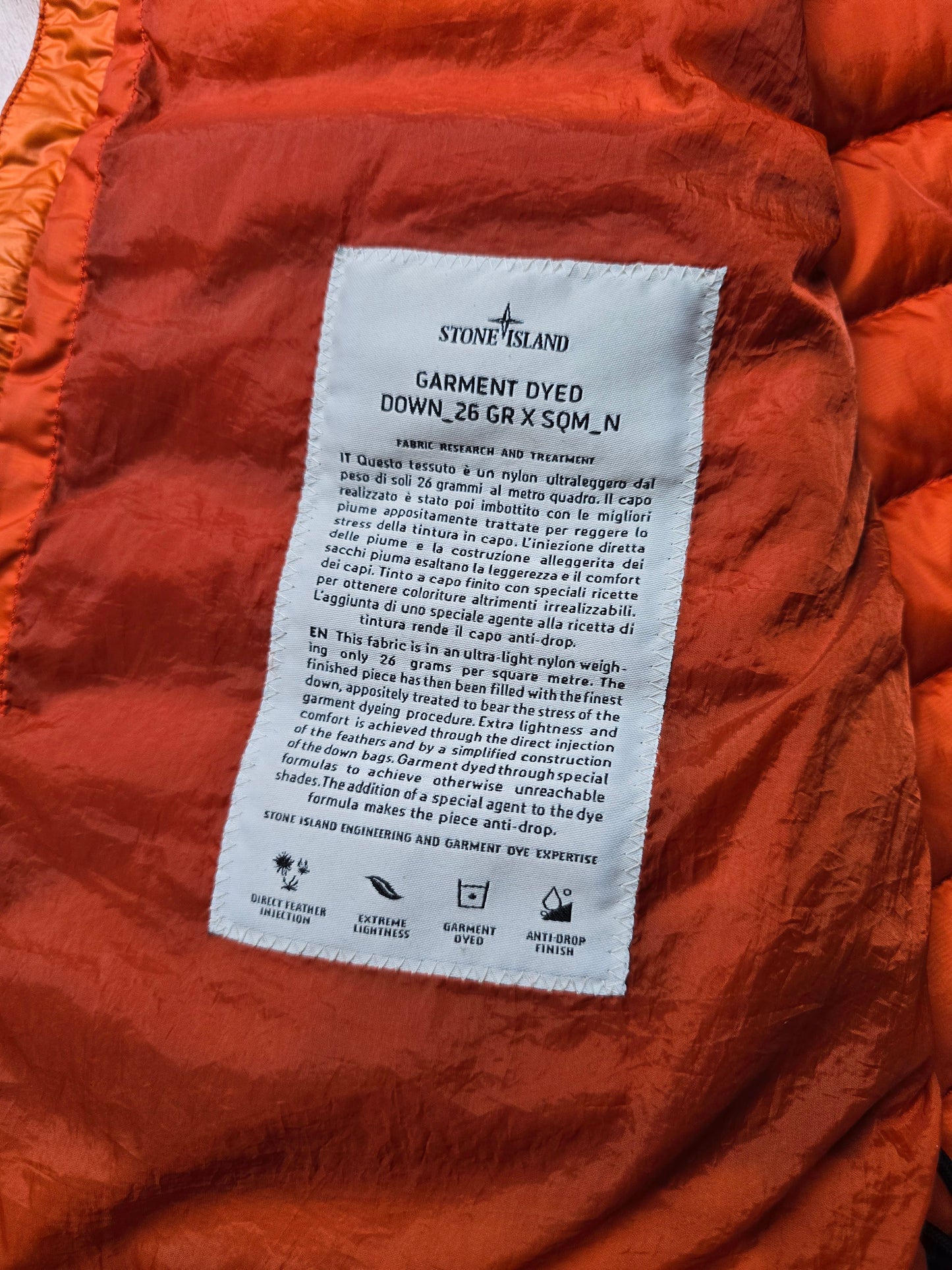 Stone Island AW12 Garment Dyed Down Puffer Gilet (M)