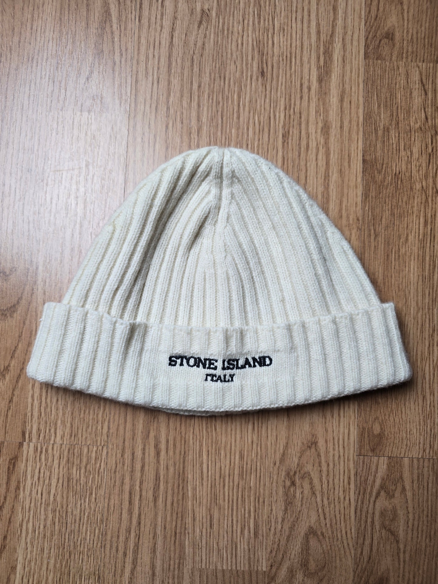 Stone Island 00s Ribbed Wool Beanie