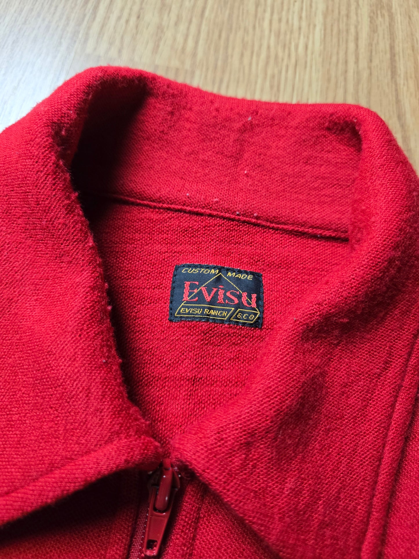 00s Evisu Wool-Blend Knit Zip Track top (M)