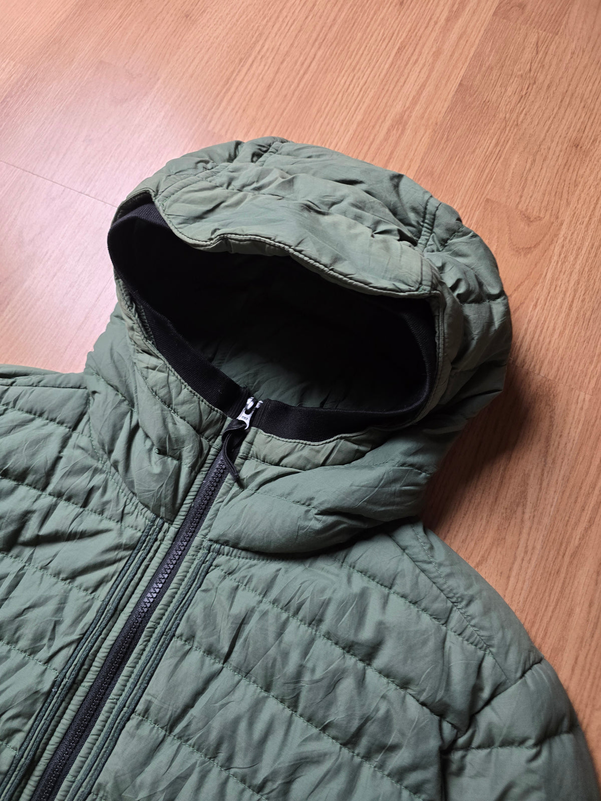 Stone Island O-Cotton / R-Nylon Tela Down Puffer Jacket (L)