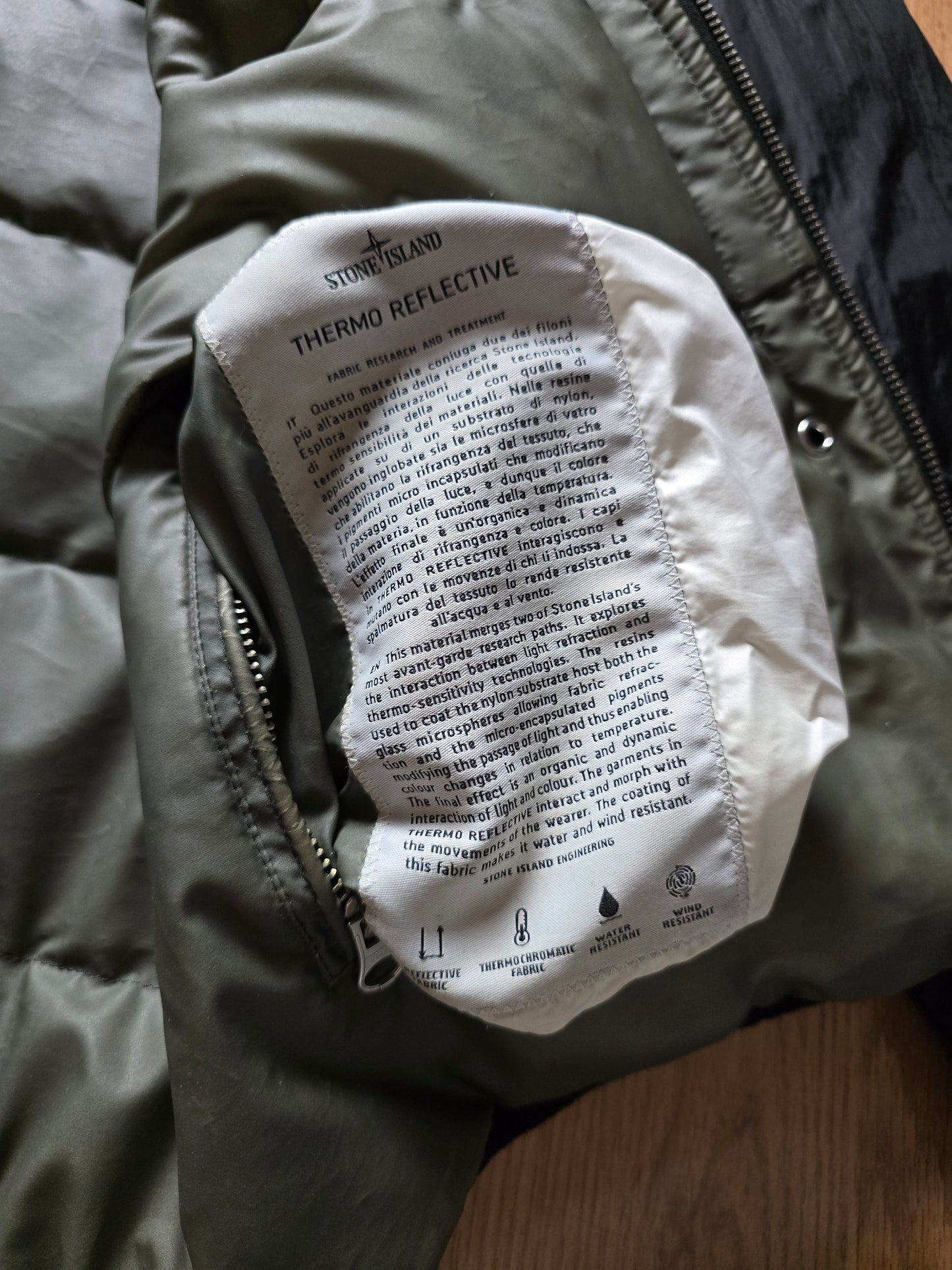 Stone Island 30th Anniversary Reversible Heat Reactive Down Liner 30/30 Jacket (M)