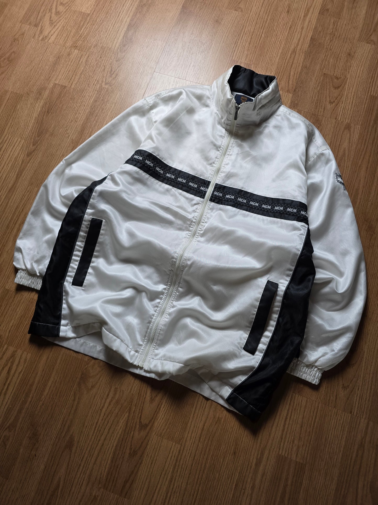 Vintage MCM Zip Up Track Jacket (L)