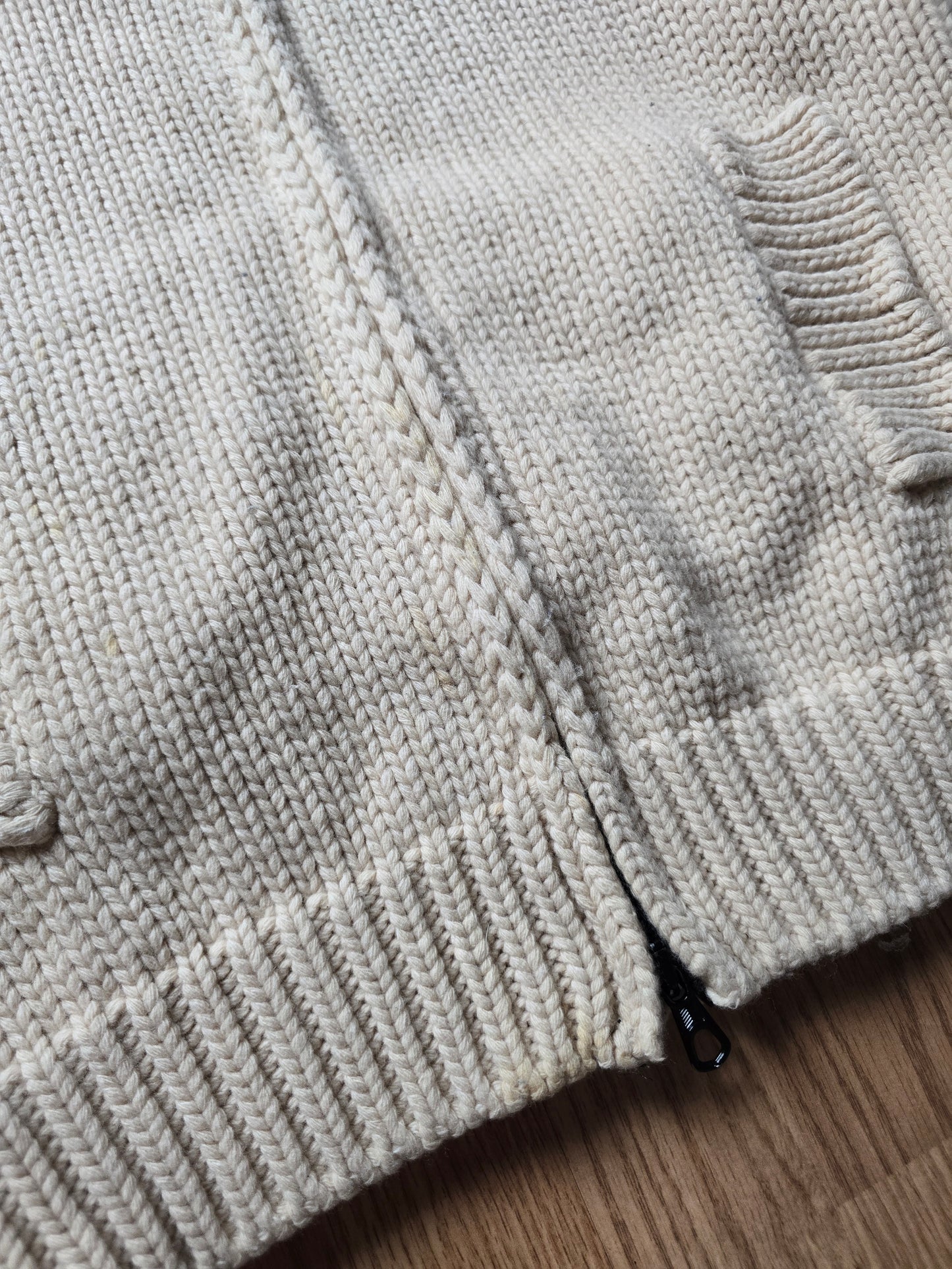 Stone Island AW03 Heavyweight Wool Zip Knitted Jumper (S/M)