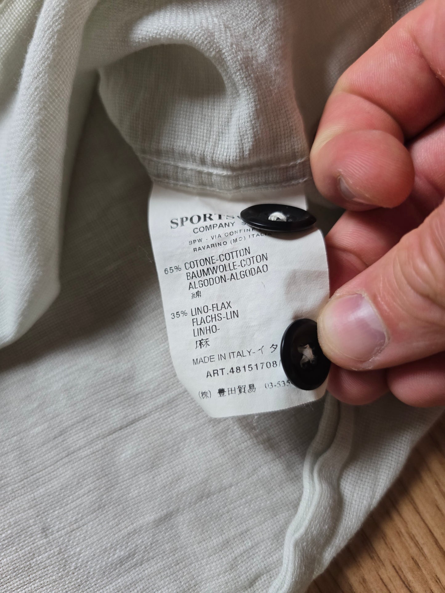 Vintage Stone Island Lightweight Linen & Cotton SS Shirt (M)