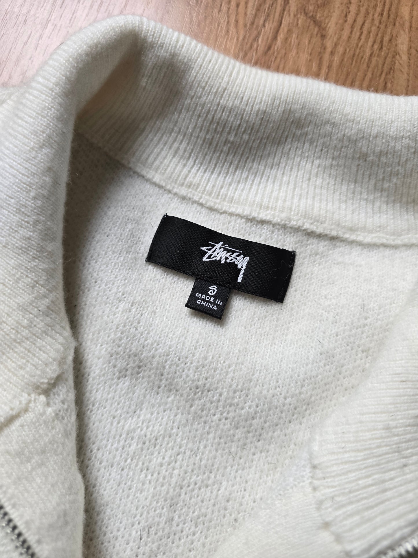 Stussy Half Zip Mock Neck Sweater (S/M)