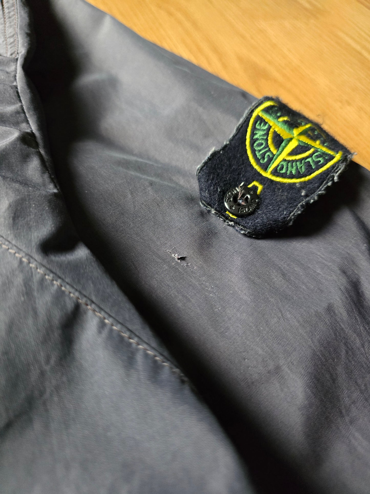 Vintage Stone Island Resined Cotton-Nylon Utility Overshirt (XL/2XL)