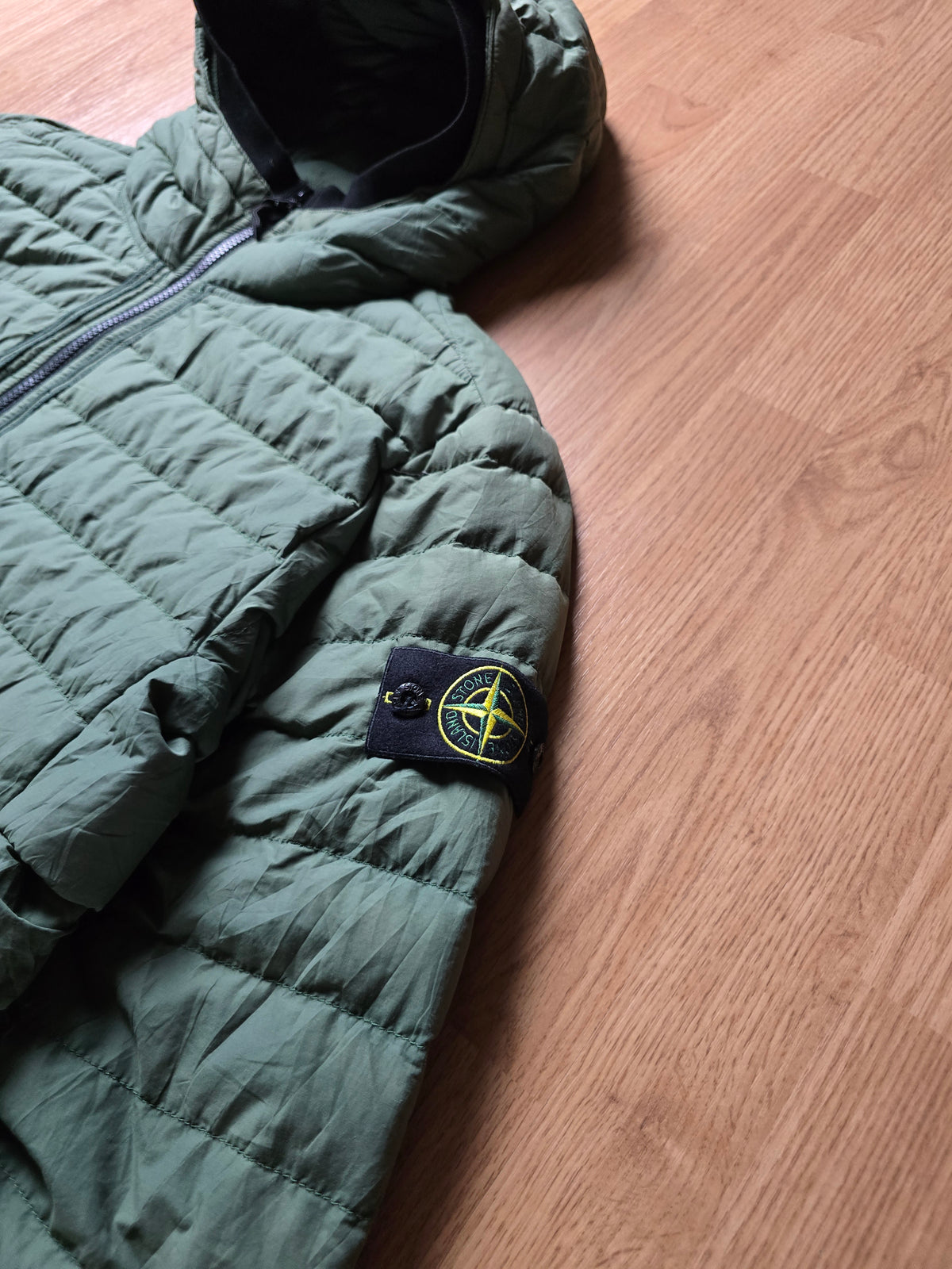 Stone Island O-Cotton / R-Nylon Tela Down Puffer Jacket (L)