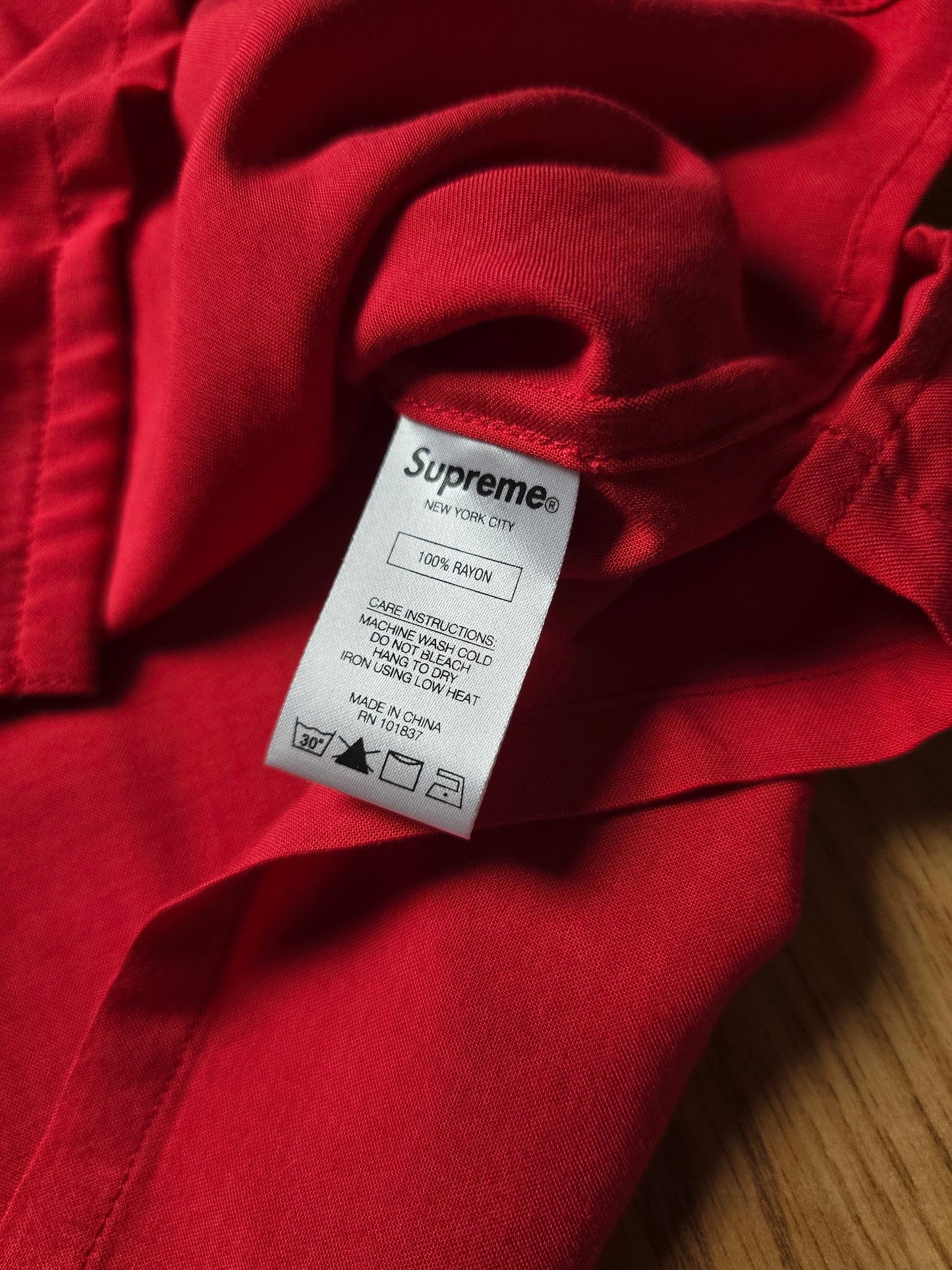 Supreme Dragon Rayon Button Up Shirt (M)