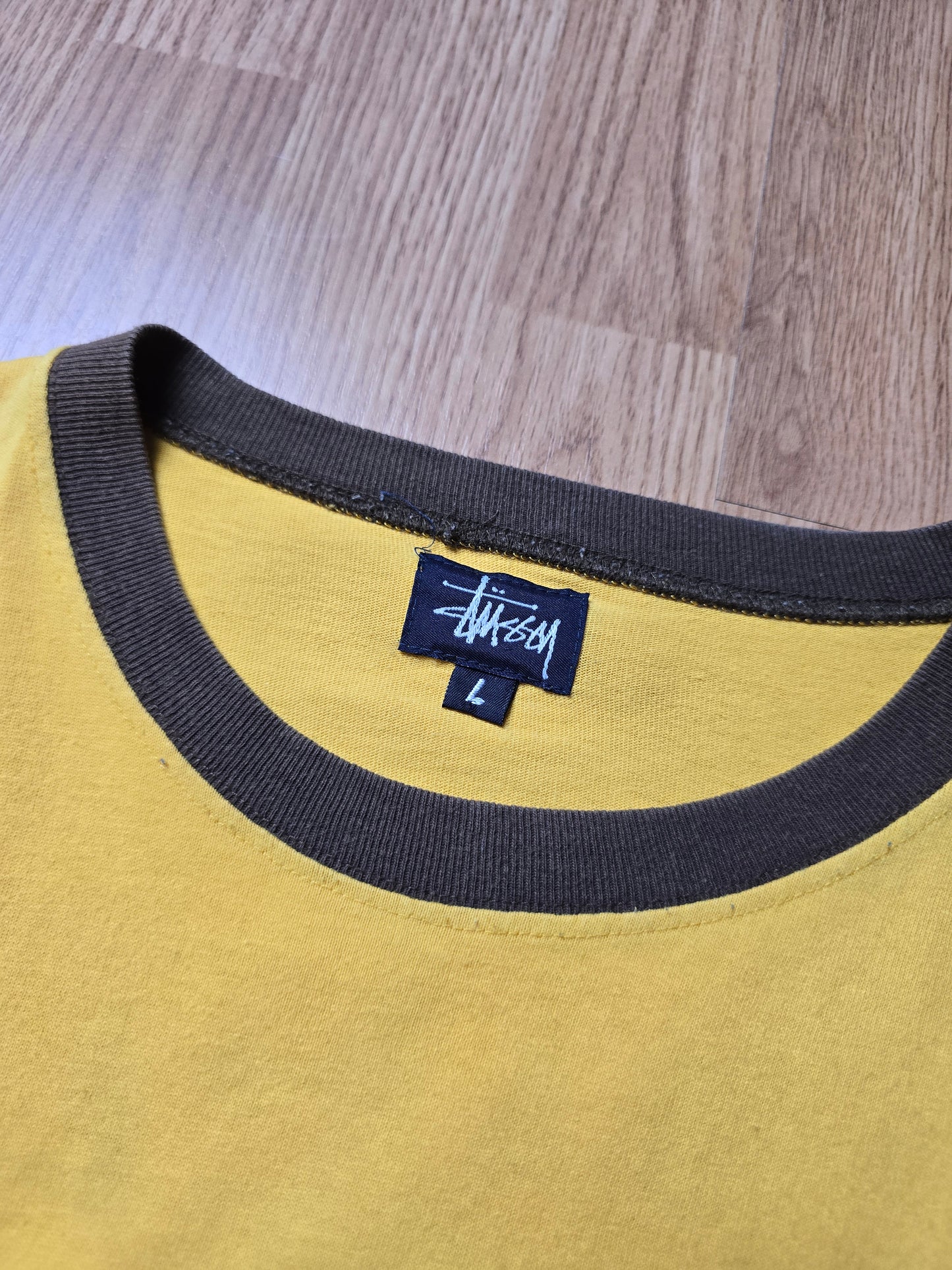 90s Stussy Sport Ringer Tee (L)