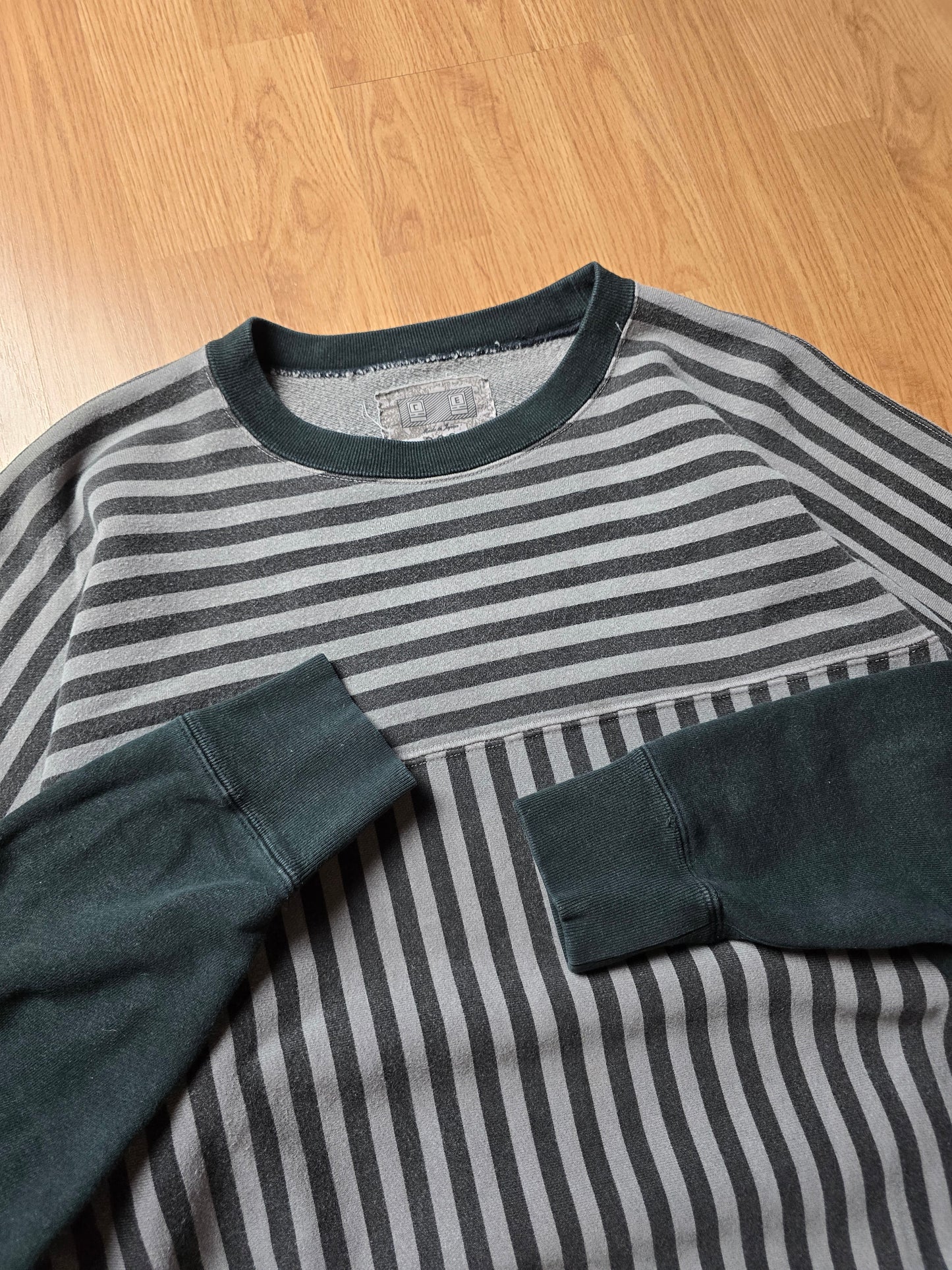 Cav Empt Overdyed Stripe Crewneck Sweatshirt (M/L)