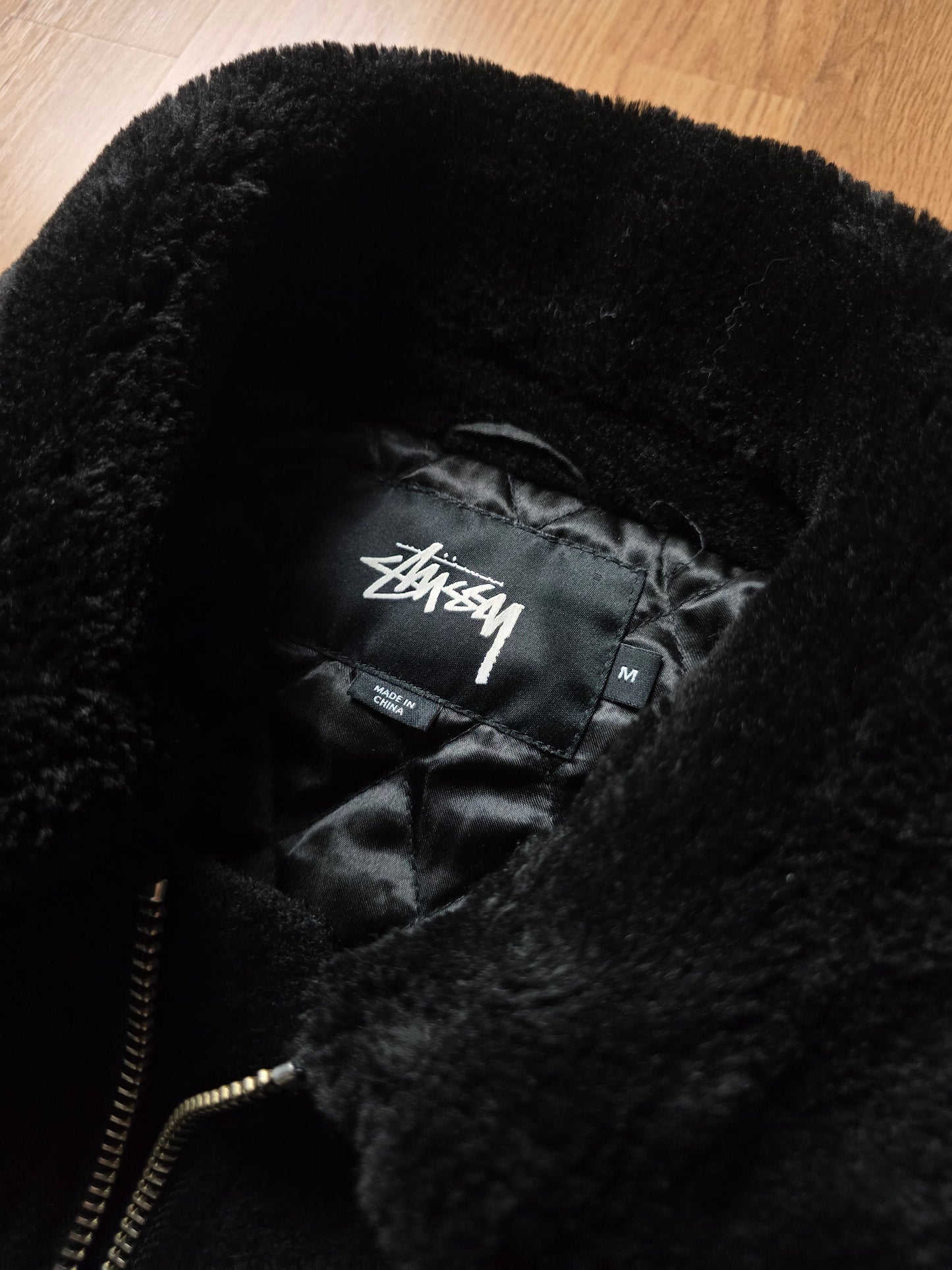 Stussy Wool B-10 Quilt Lined Bomber Jacket (M)