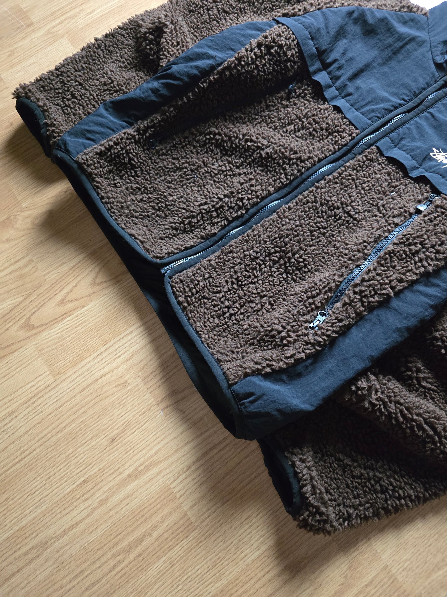 Stussy Sherpa Panelled Hooded Jacket (M)