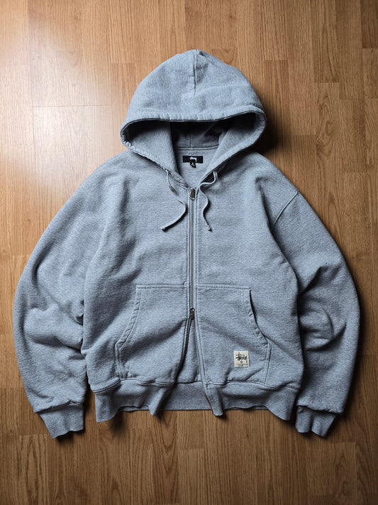 Stussy 'Double Face Label Zip' Heavyweight Hoodie (S/M)