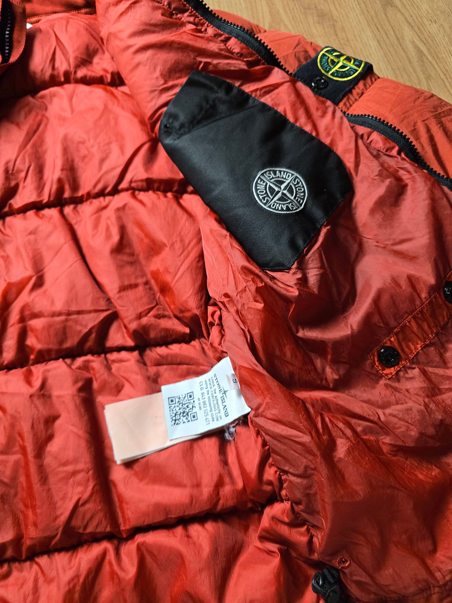 Stone Island Garment Dyed Crinkle Reps NY Down Puffer Jacket (S)
