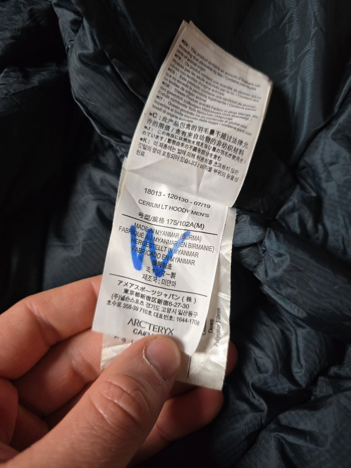 Arc'teryx 'Cerium LT Hoody' Down Filled Puffer Jacket (M)