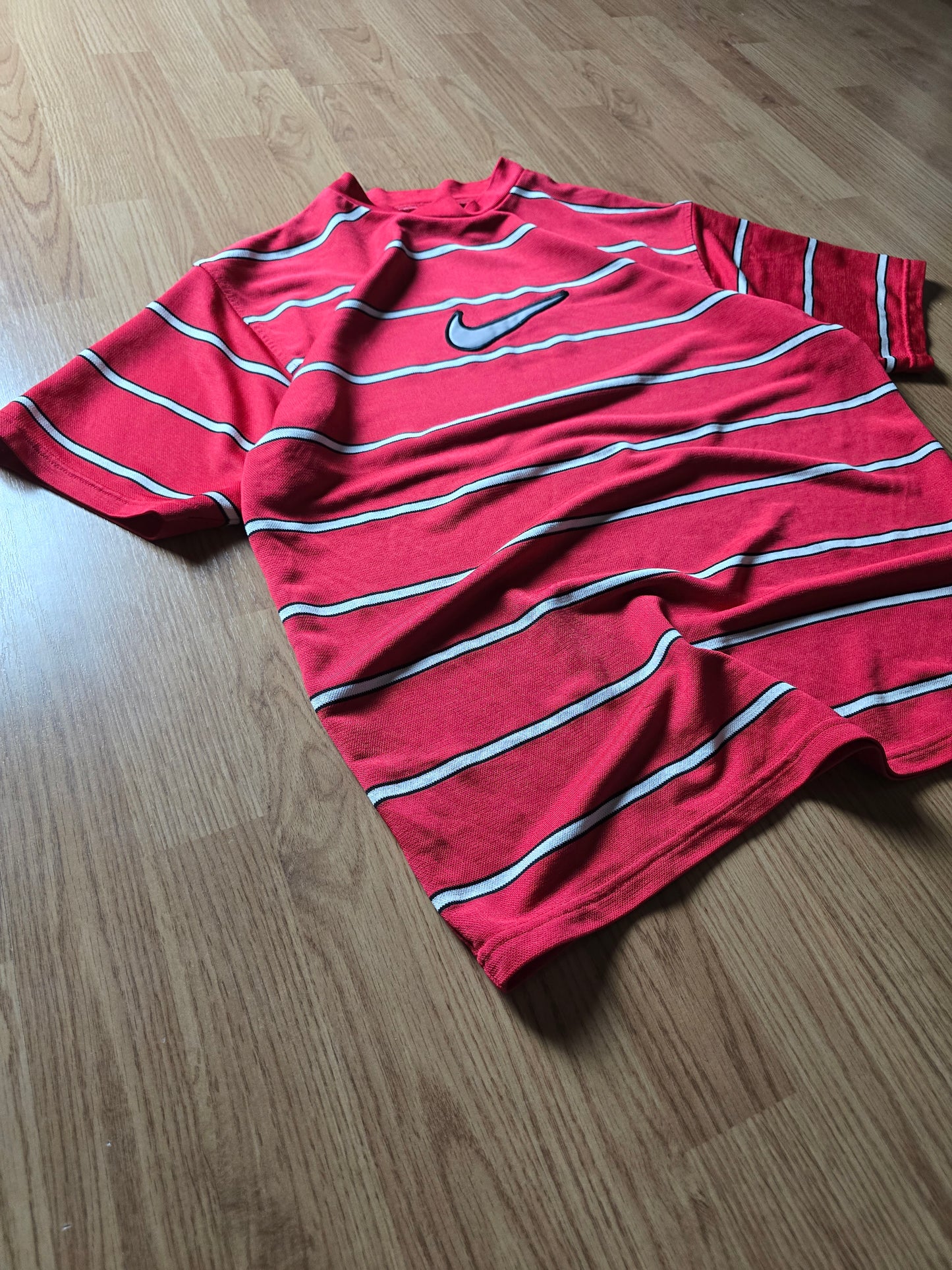 90s Nike Striped Sports Jersey (M)