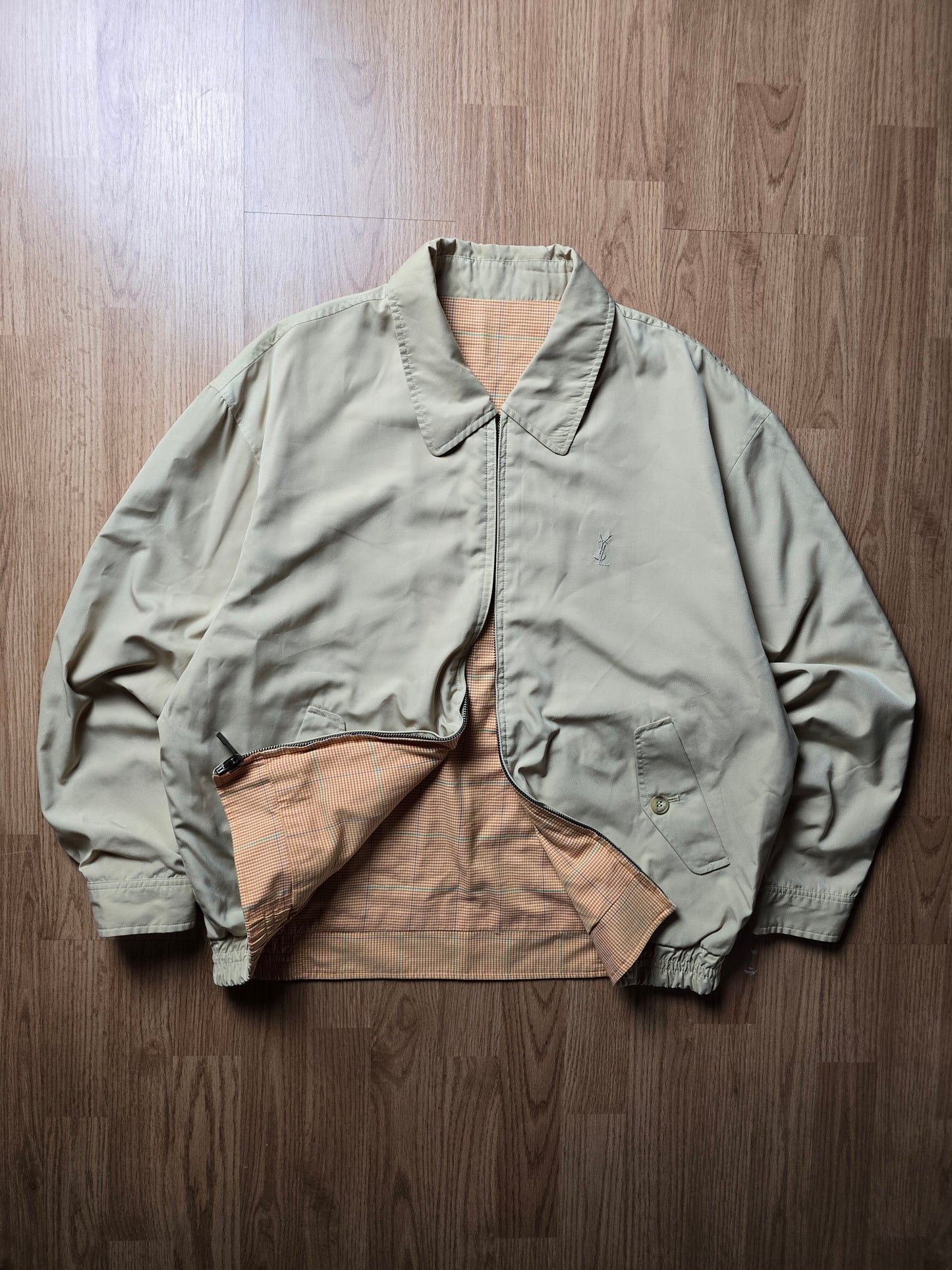Vintage YSL Pour Homme Reversible Harrington Jacket (M/L)