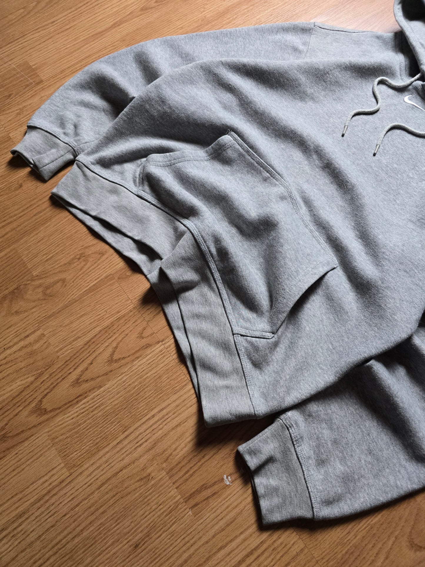 00s Nike Centre Swoosh Embroidered Hoodie (M)
