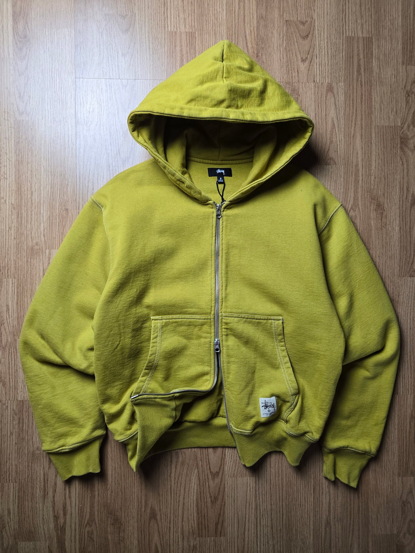 Stussy 'Double Face Label Zip' Heavyweight Hoodie (S/M)