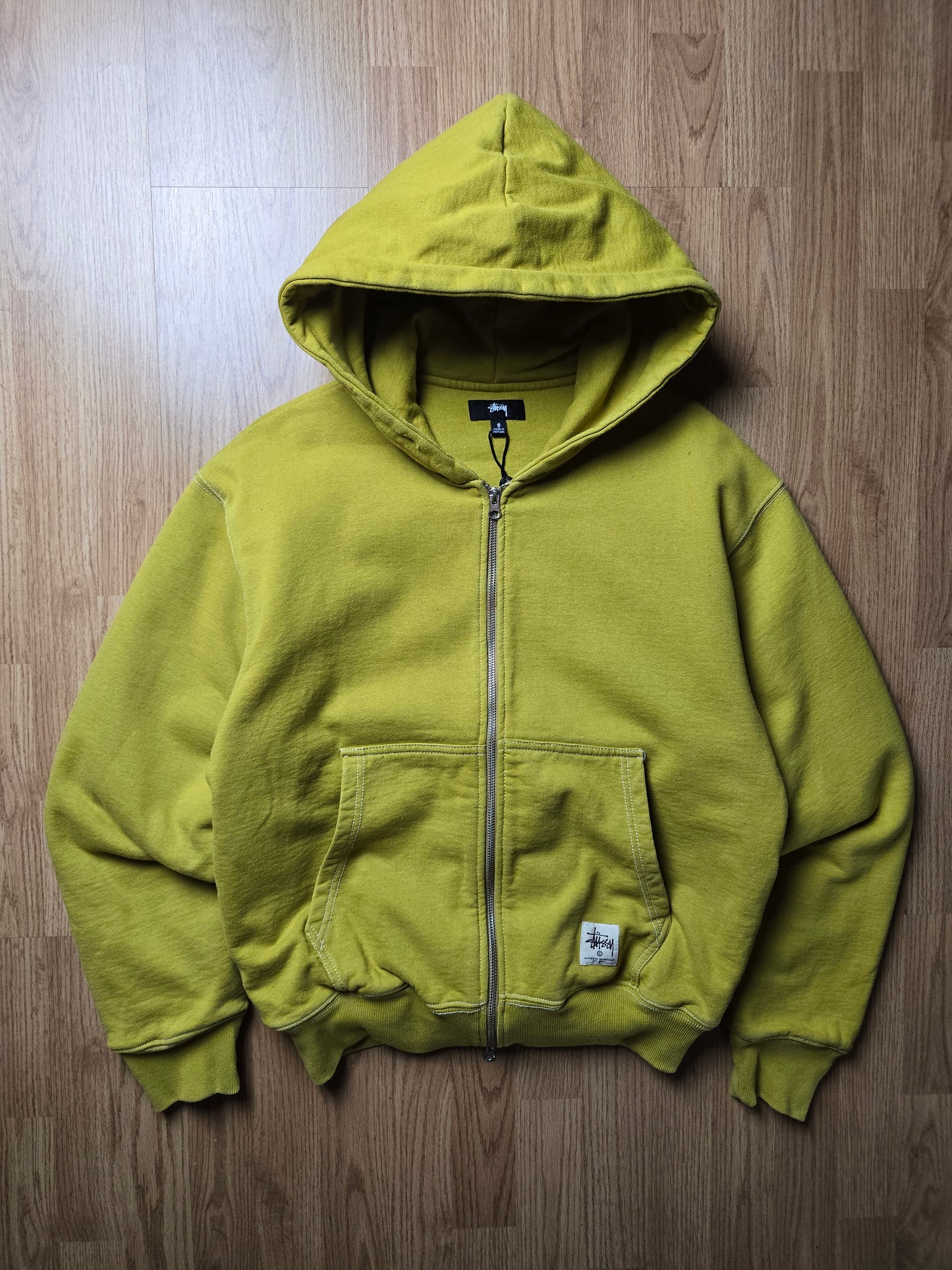 Stussy 'Double Face Label Zip' Heavyweight Hoodie (S/M)