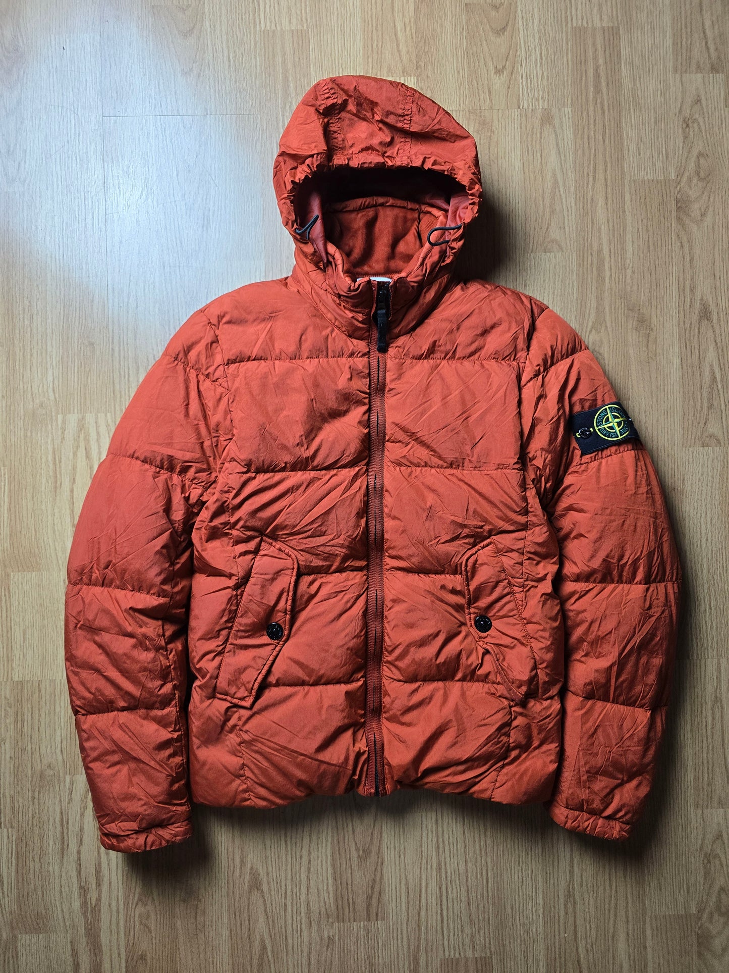 Stone Island Garment Dyed Crinkle Reps NY Down Puffer Jacket (S)