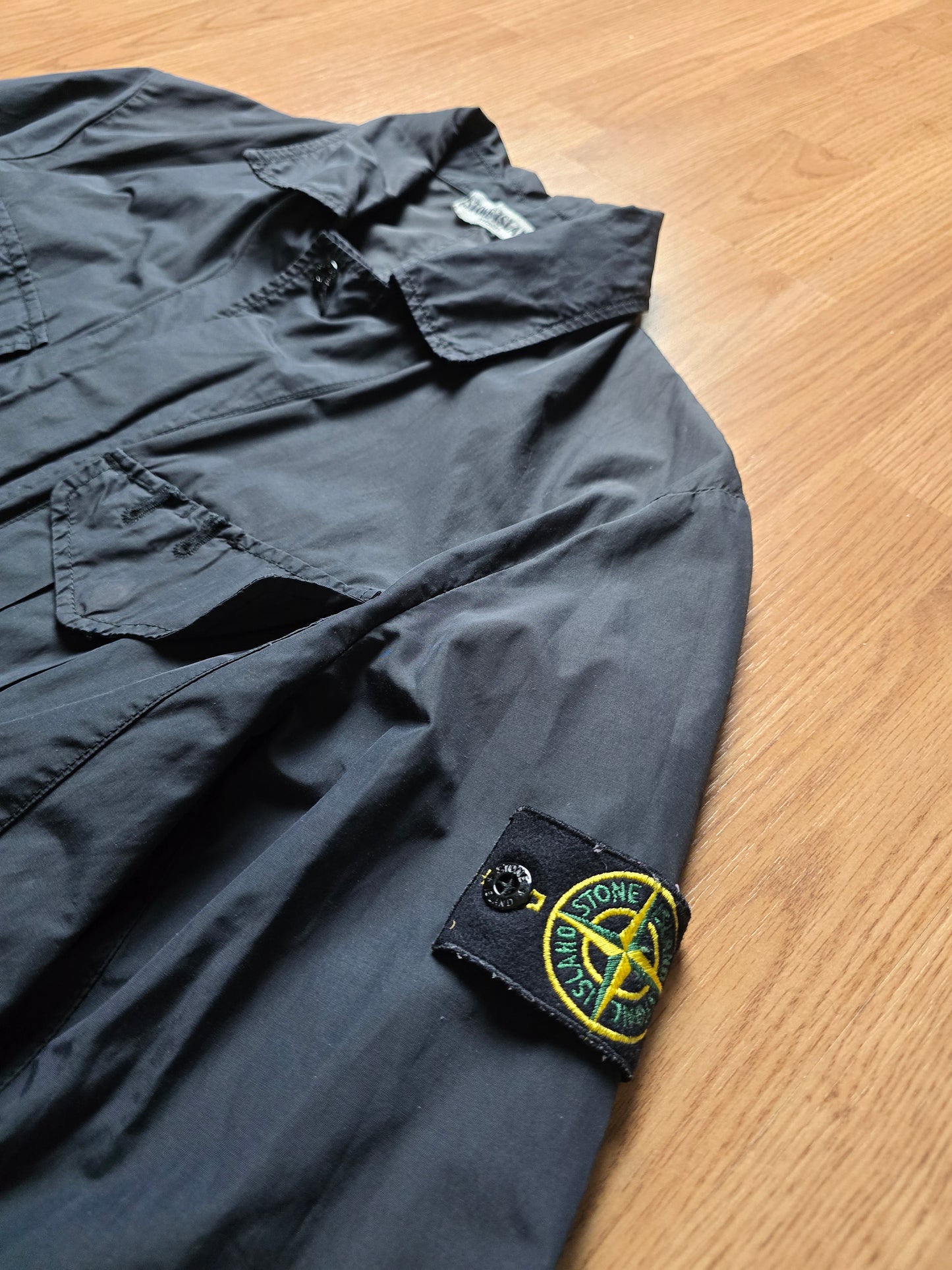 00s Stone Island Nylon Lightweight Zip Overshirt (M)