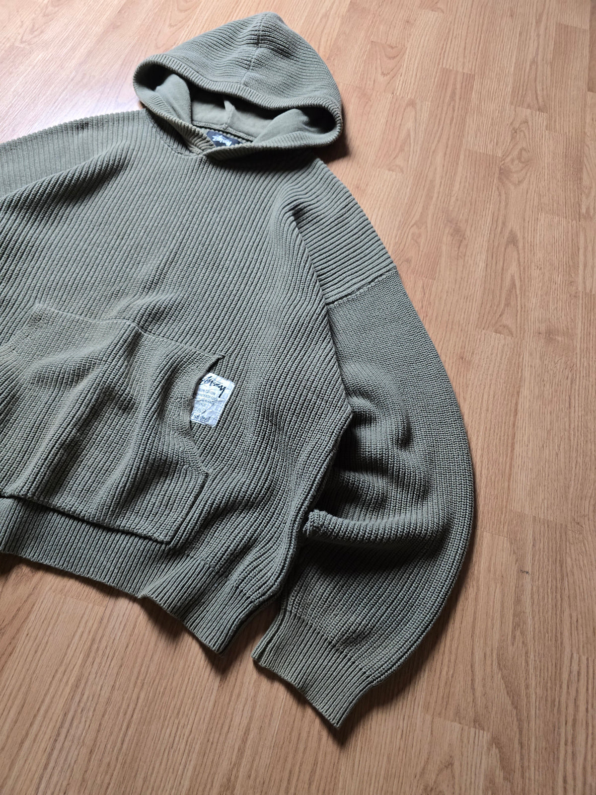 Stussy Heavyweight Cotton Knit Hoodie (XL)