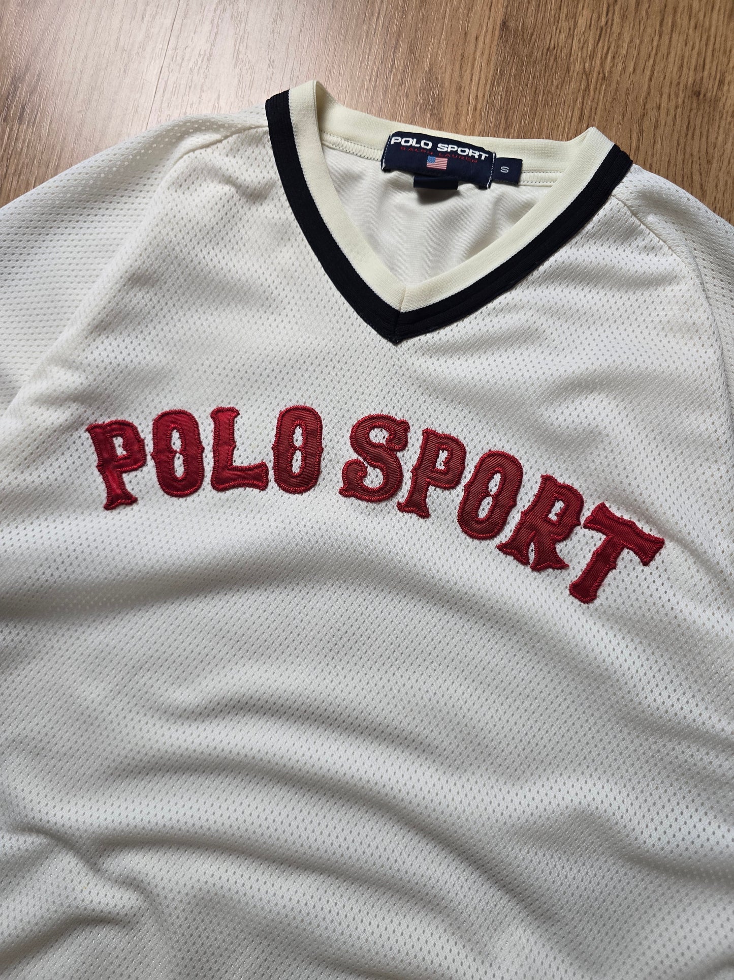 Vintage 90s Ralph Lauren Polo Sport Mesh Baseball Jersey (S/M)