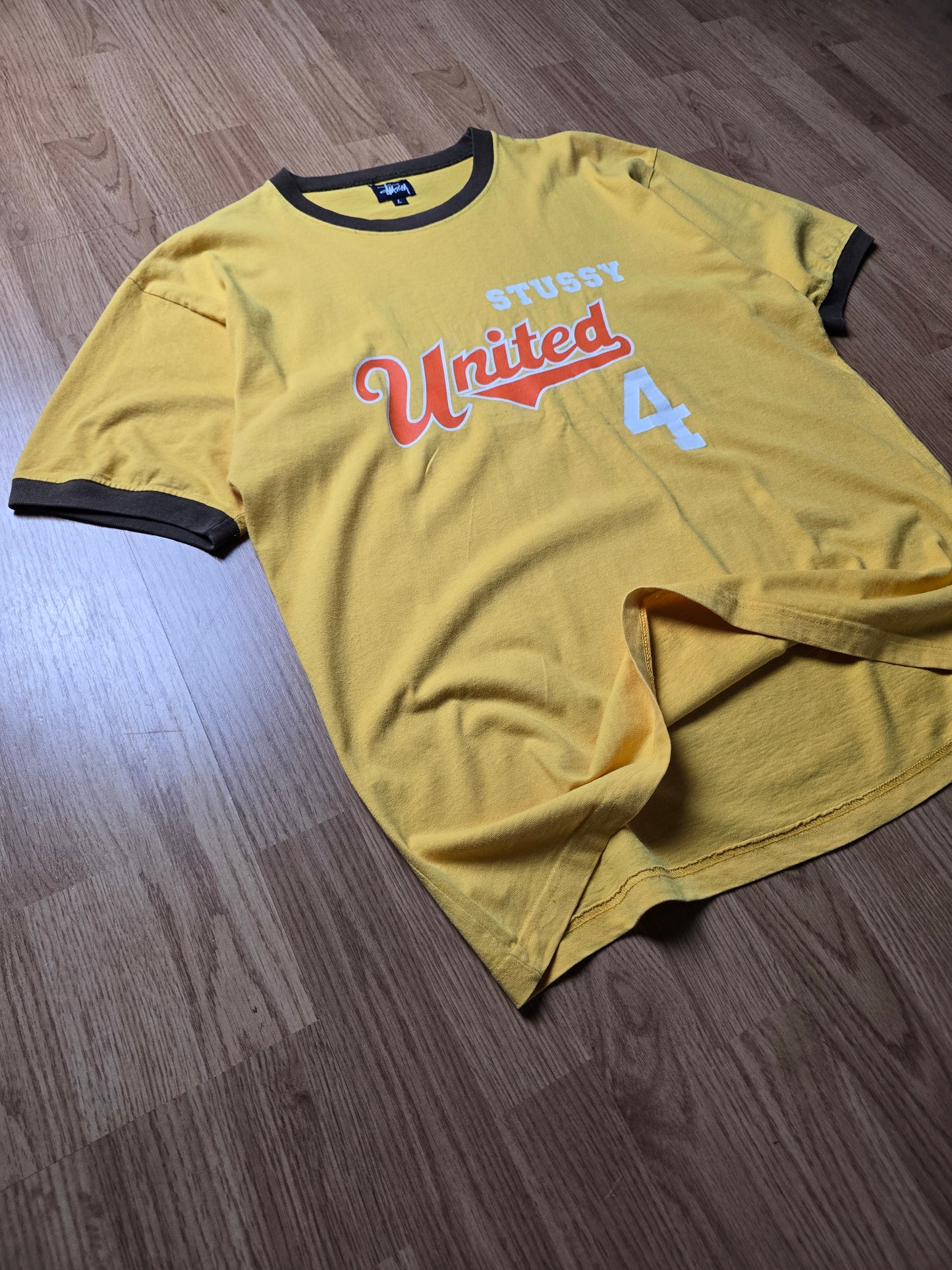 90s Stussy Sport Ringer Tee (L)