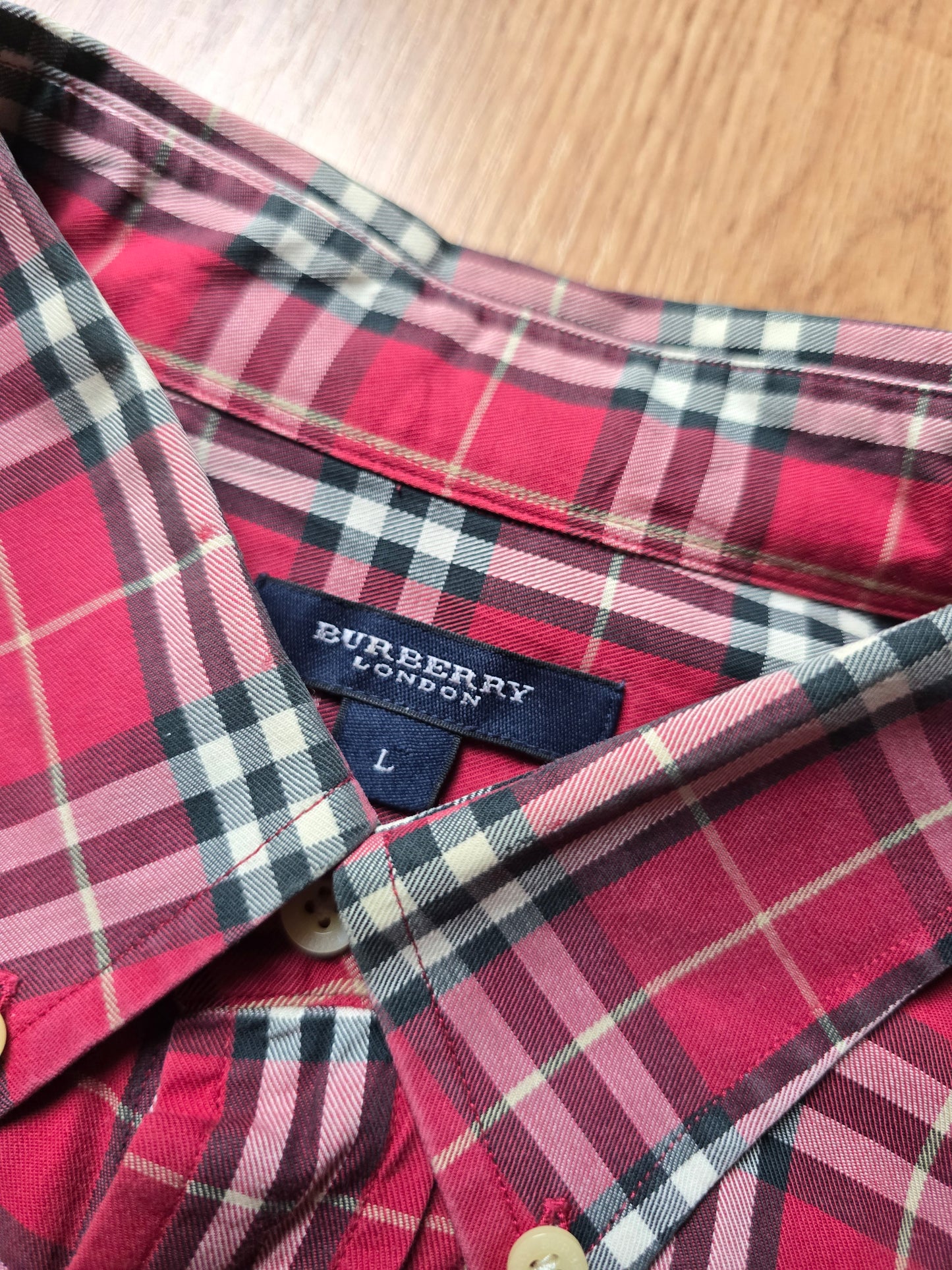 Vintage Burberry LS Nova Check Flannel Shirt (L)