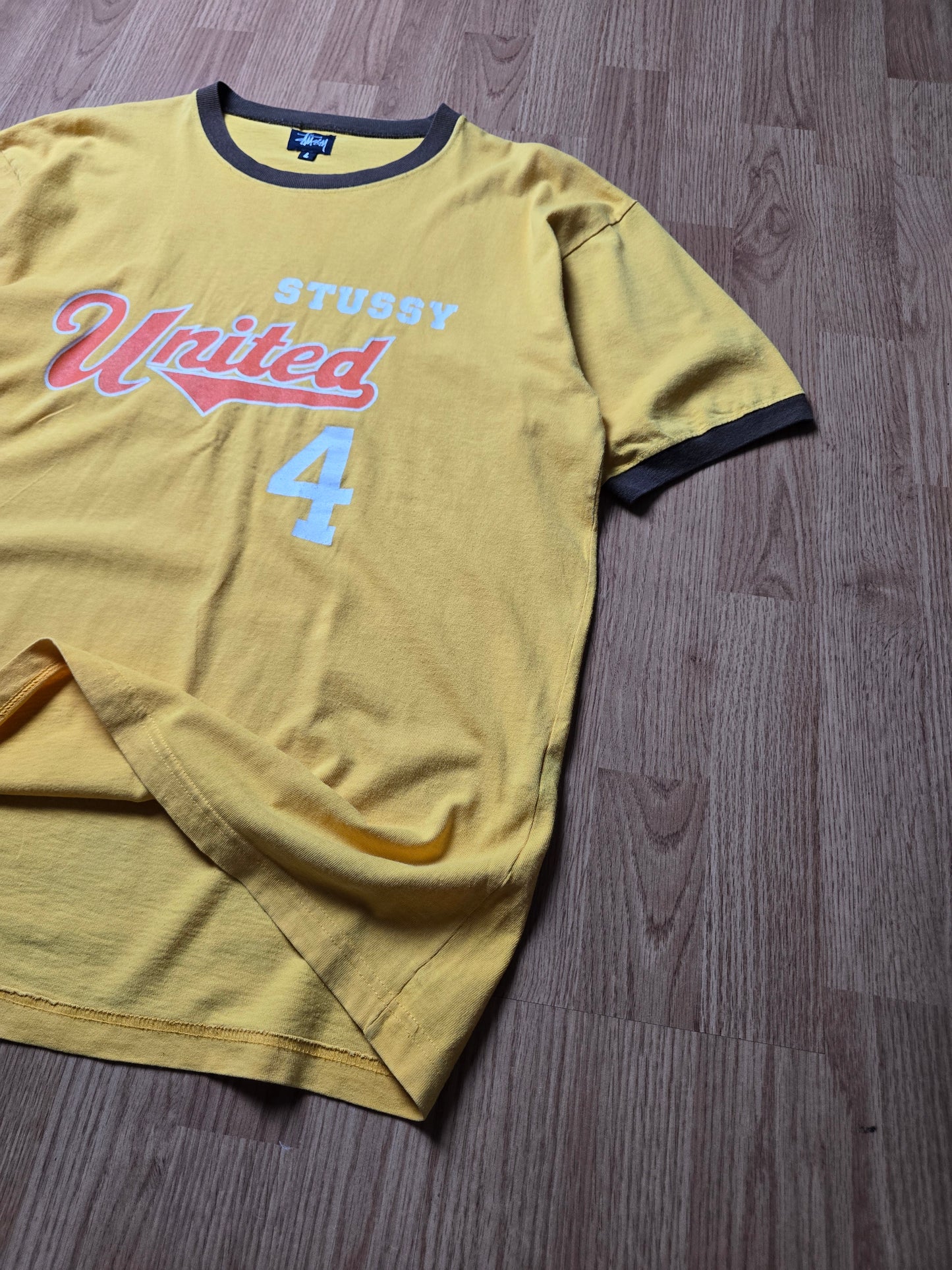 90s Stussy Sport Ringer Tee (L)