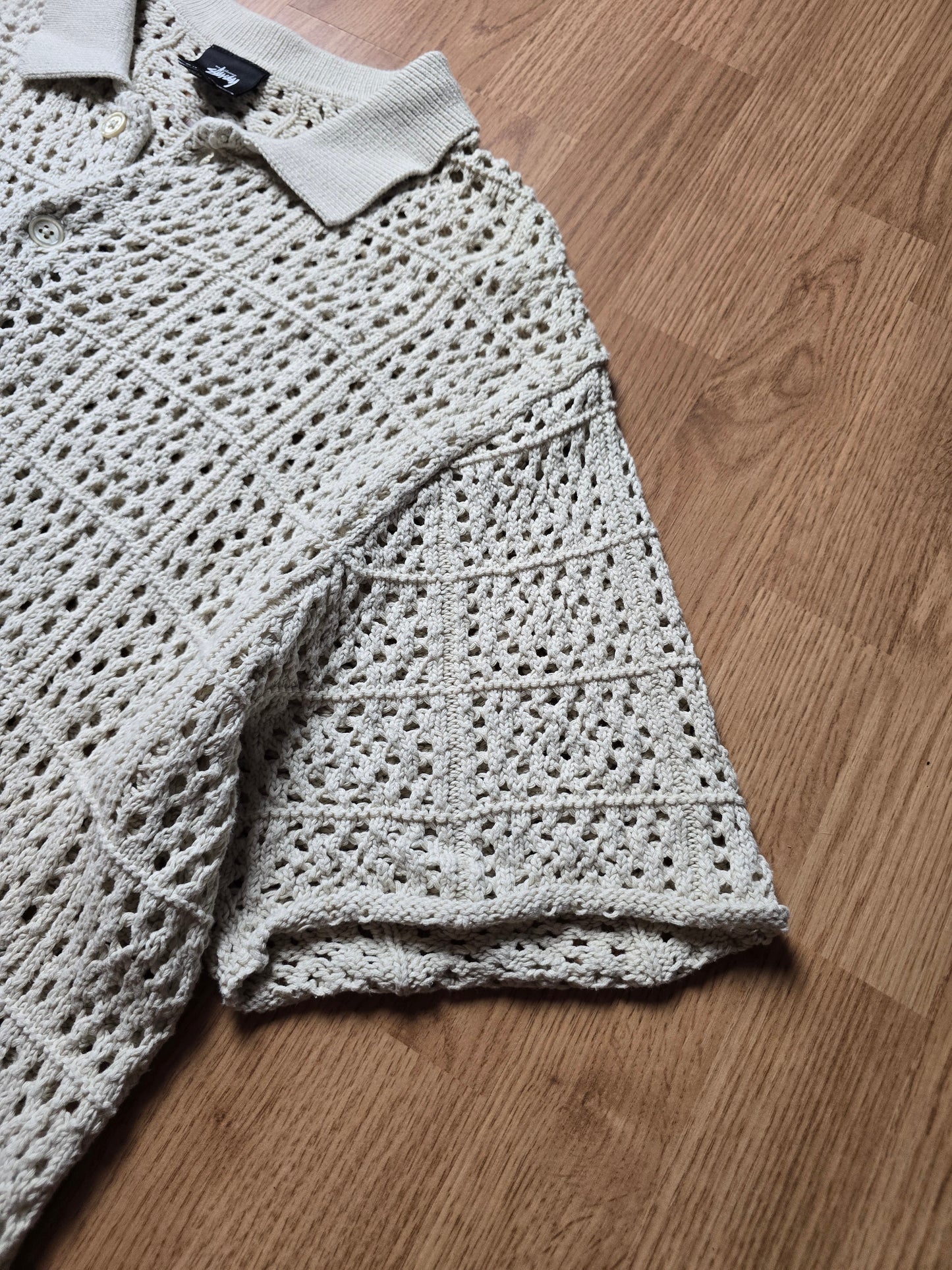 Stussy Crochet Knit SS Shirt (L/XL)