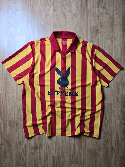 Supreme x Playboy Stiped Soccer Jersey (XL)